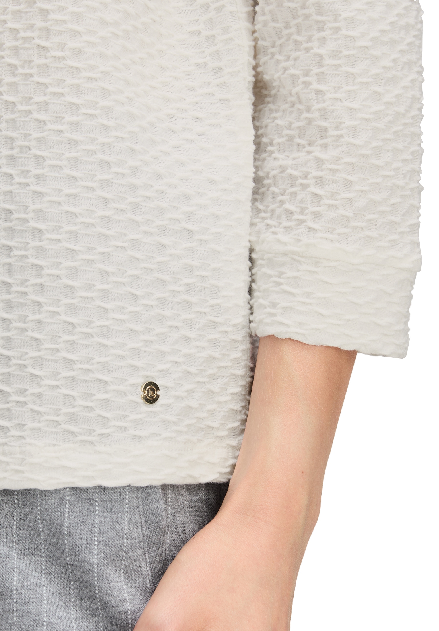 Betty&Co 3/4-Arm-Shirt »Betty & Co Damen Strukturshirt mit Rundhalsausschnitt«, (1 tlg.)