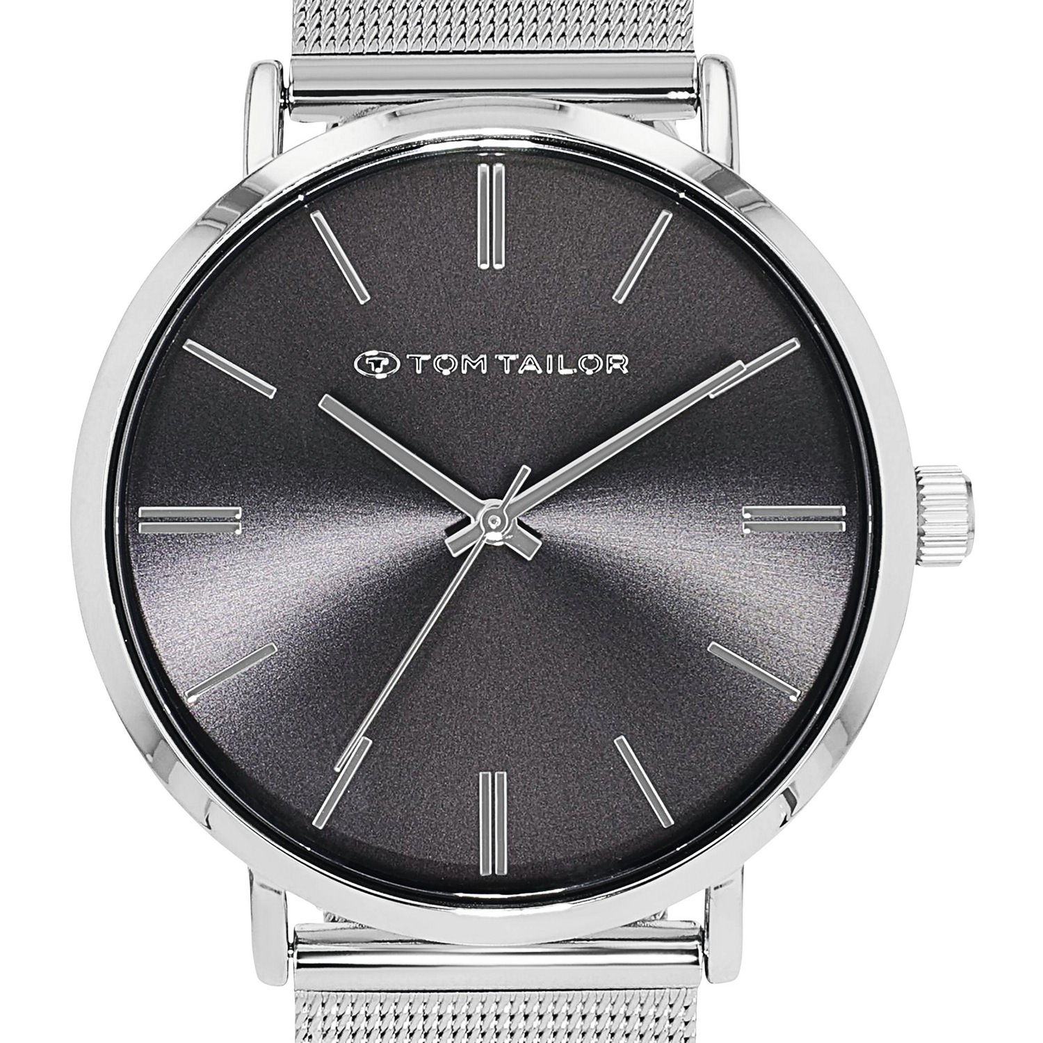TOM TAILOR Quarzuhr Armbanduhr, Herrenuhr, Edelstahlarmband, analog