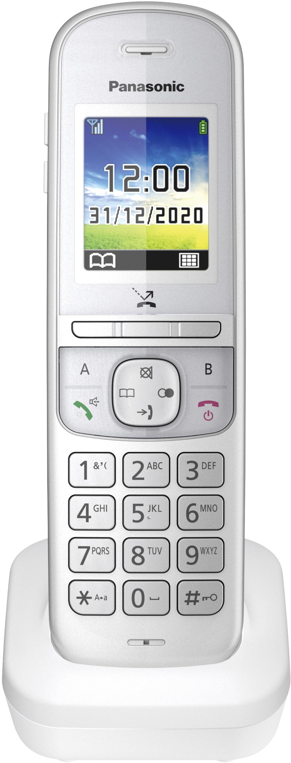 Panasonic Schnurloses DECT-Telefon Anrufbeantworter BAUR Duo«, | »KX-TGH722 mit 2), (Mobilteile