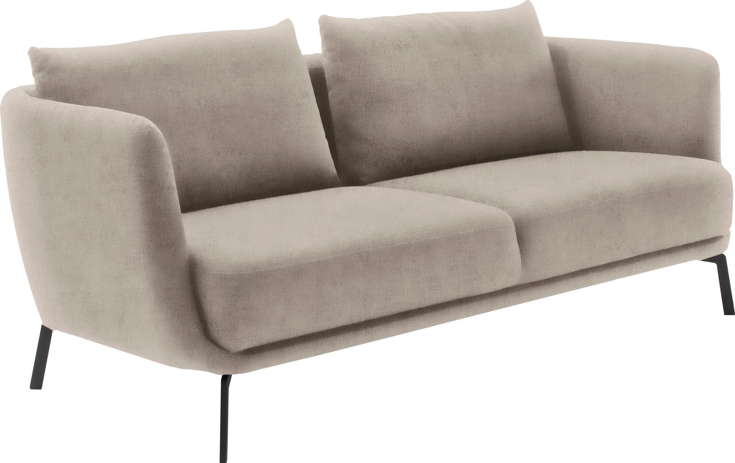 SCHÖNER WOHNEN-Kollektion 3-Sitzer »Pearl - 5 Jahre Hersteller-Garantie, auch in Bouclé«, Maße (B/H/T): 210/71/91 cm, Füße Metall