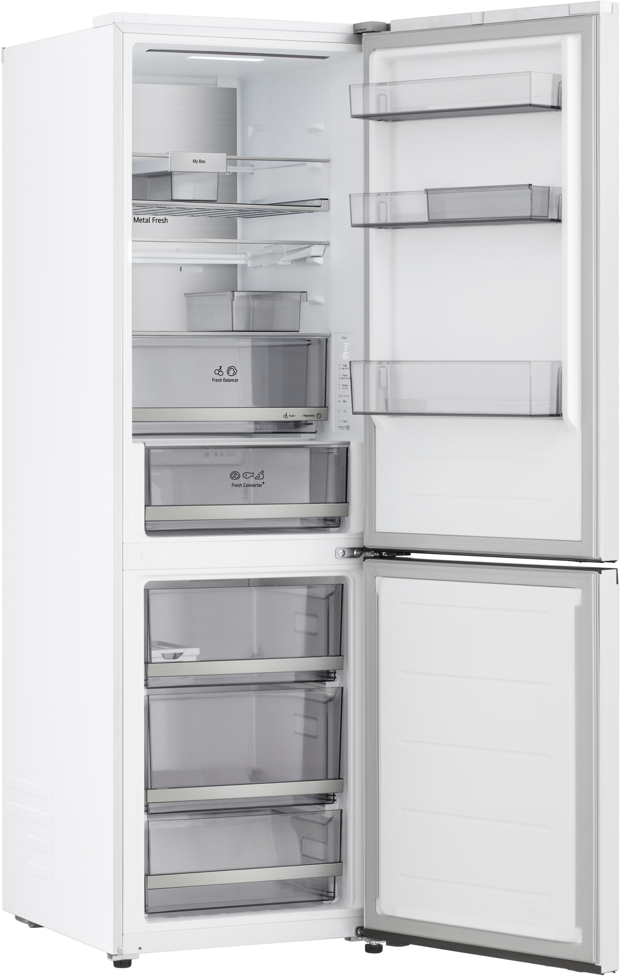 LG Kühl-/Gefrierkombination Serie 7 »GBBS716ASW« 186 cm hoch 59,7 cm breit Vollintegrierbarer Kühlschrank dank frontaler Luftzufuhr und Abluft