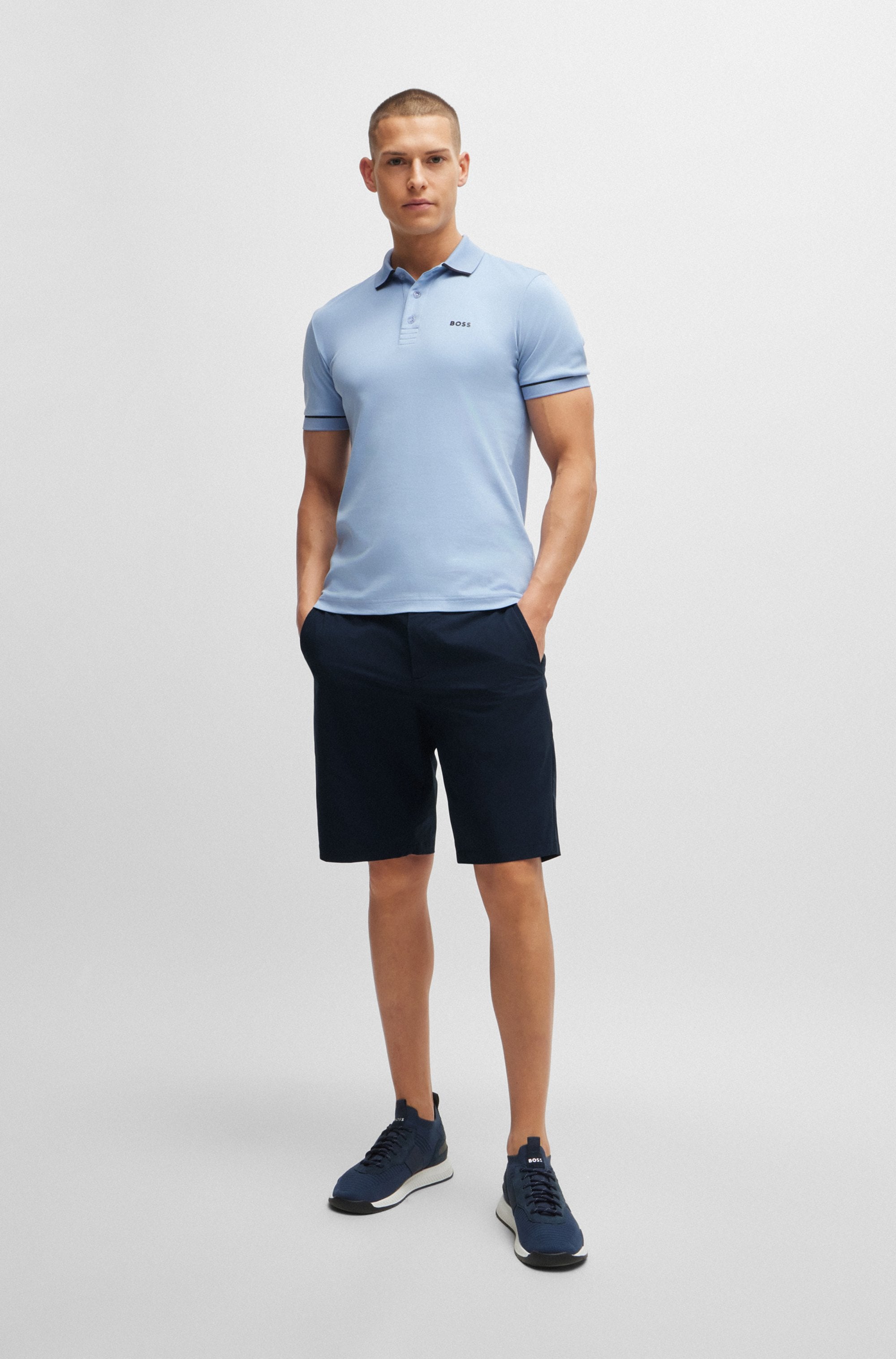 BOSS GREEN Shorts »S_Speedflex«, in klassischer Form