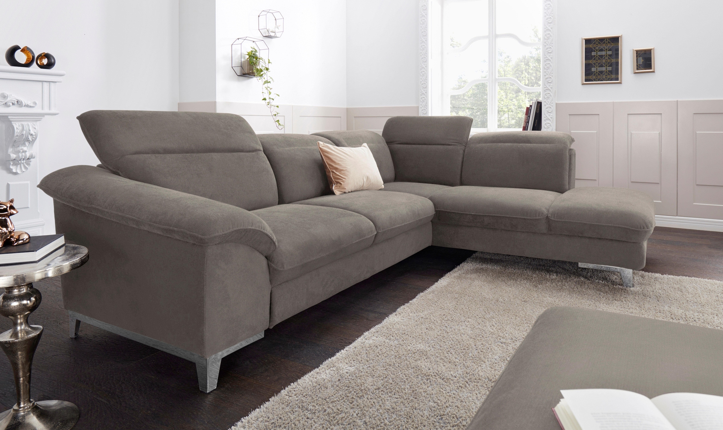 COTTA Polstergarnitur "Teresa L-Form", (Set), Set bestehend aus: Ecksofa mi günstig online kaufen