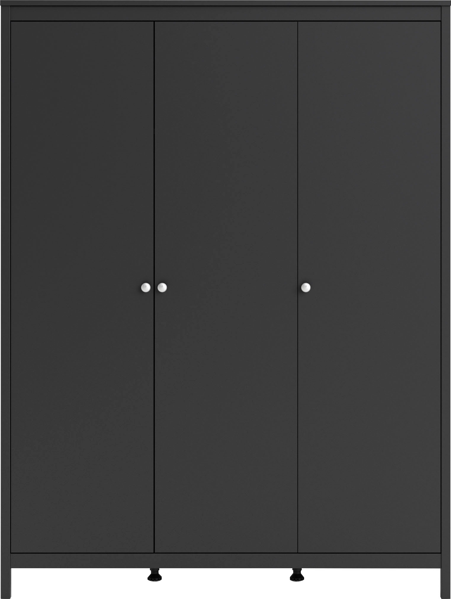 Thumbnail - Home affaire Kleiderschrank "Madrid, Drehtürenschrank, Aufbewahrung Kasten Schrank Stauraum", 3türiger Schrank mit 5 Ein...