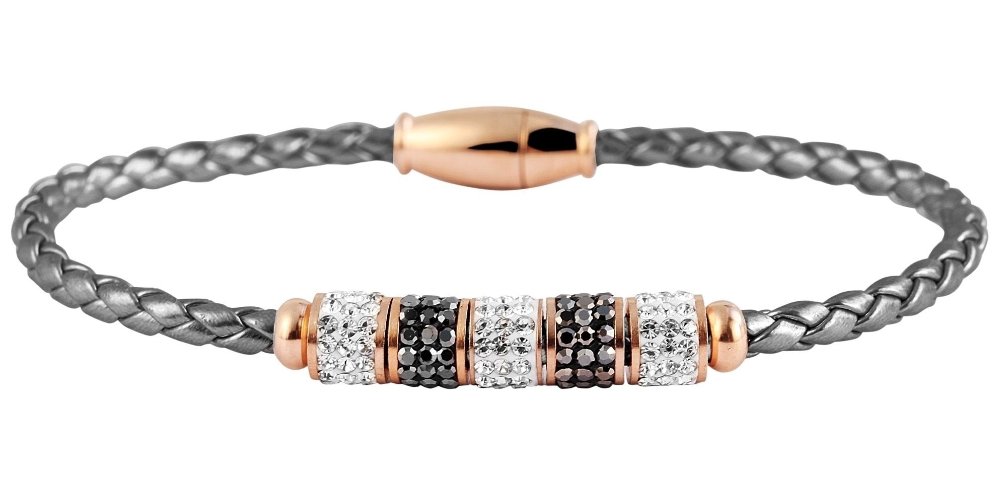 Adelia´s Armband »Armband – Lederarmband aus Leder mit Strass Steinchen 17 cm« Ideal als Geschenk zum einen besonderen Tag