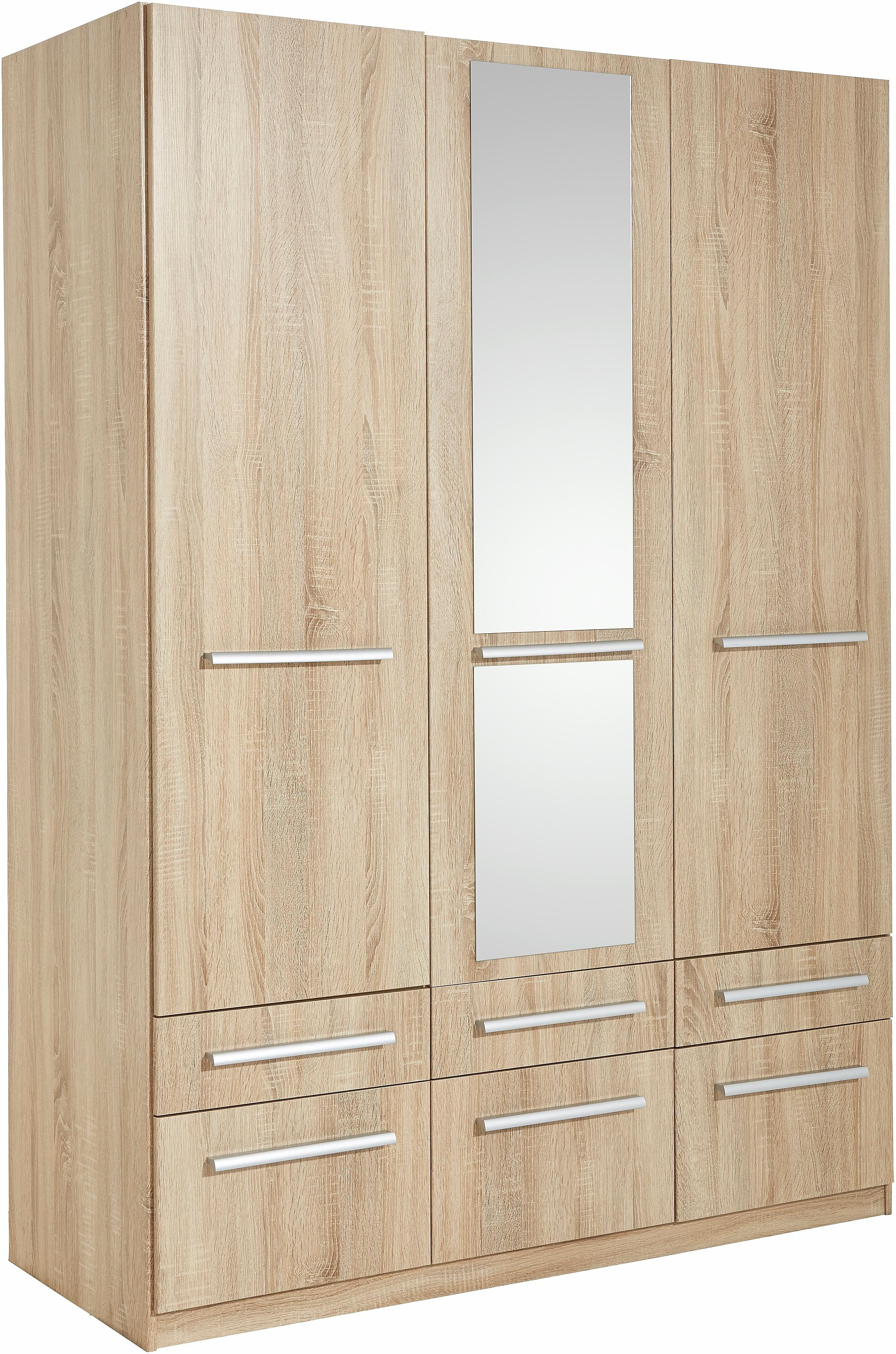 priess Kleiderschrank "Schrank Garderobe Wäscheschrank Barcelona in 5 Breiten" viel Stauraum, geräumige Schubkästen, mit Spiegel, MADE IN GERMANY