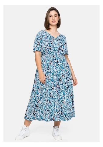 sheego by Joe Browns Sommerkleid »Kleid«, mit Alloverdruck und Smokbund kaufen