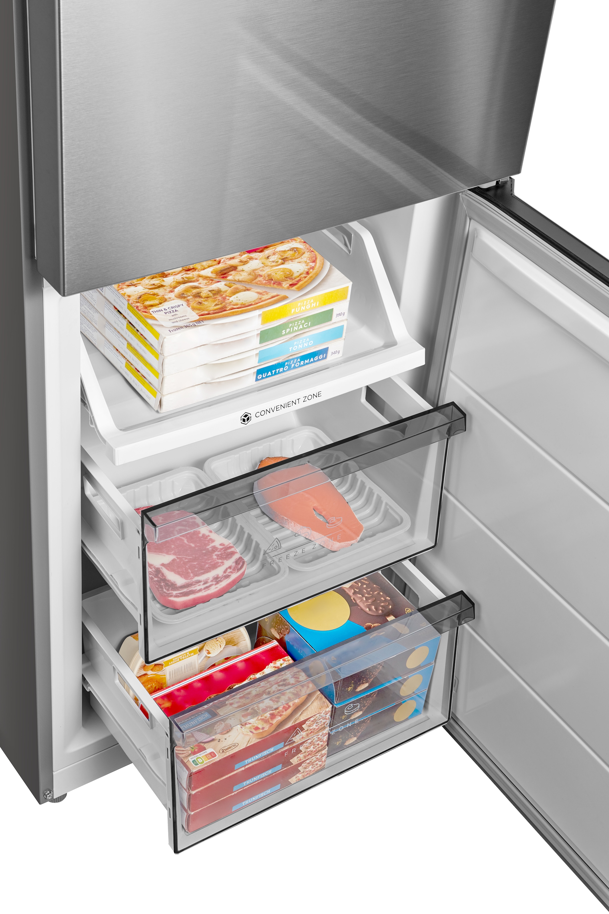 Hanseatic Kühl-/Gefrierkombination »HKGKB18560ANFI« 185 cm hoch 59,5 cm breit