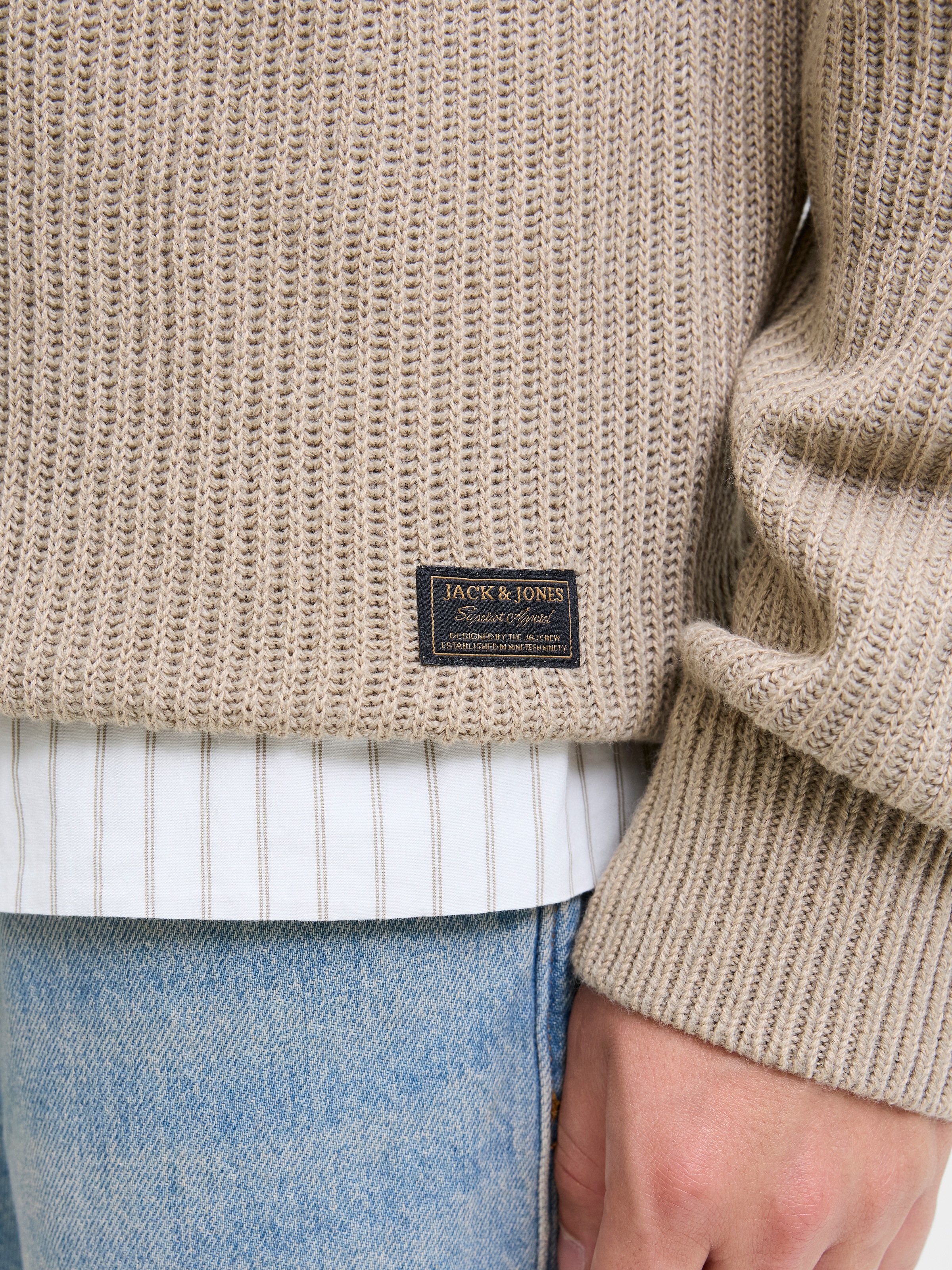Jack & Jones Troyer "JJPANNEL KNIT HALF ZIP AW25" günstig online kaufen