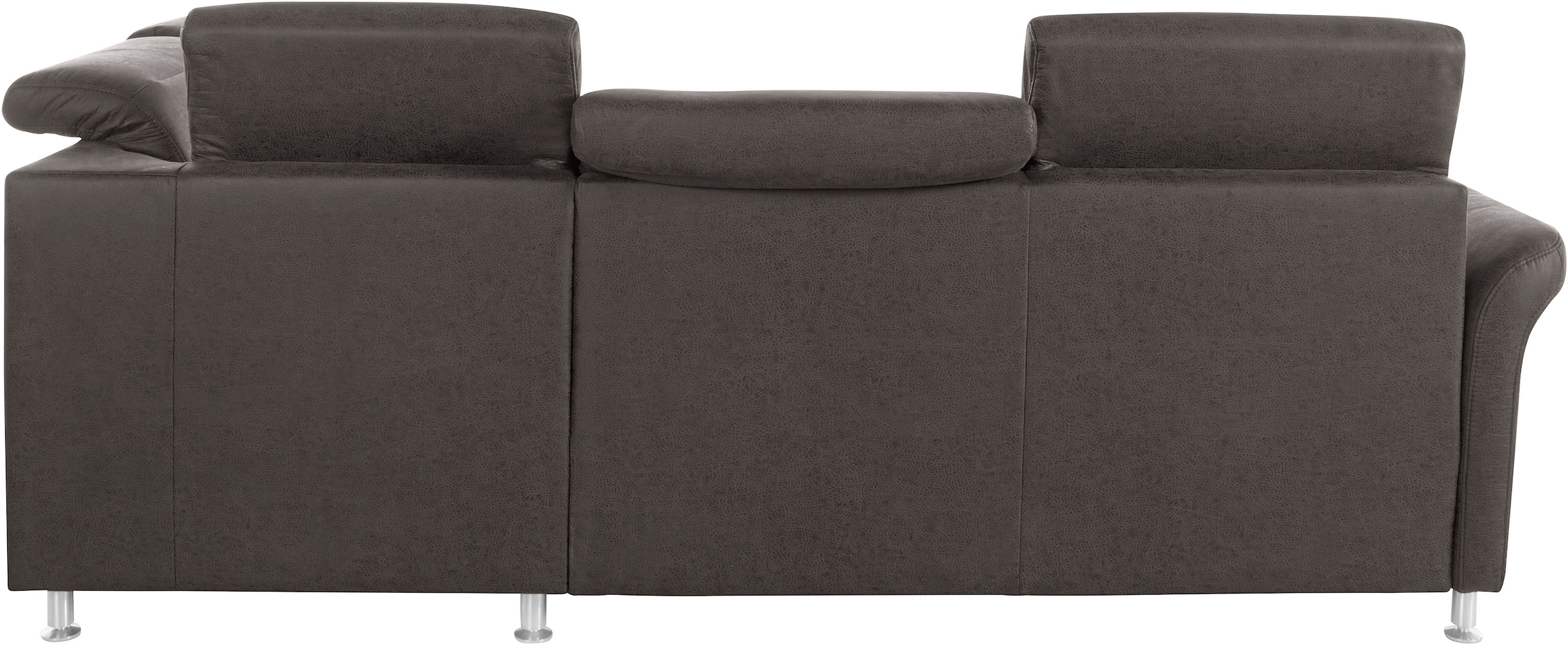 sit&more Ecksofa »Darwin L-Form«, inklusive Federkern, wahlweise mit Kopfteilverstellung, Bettfunktion