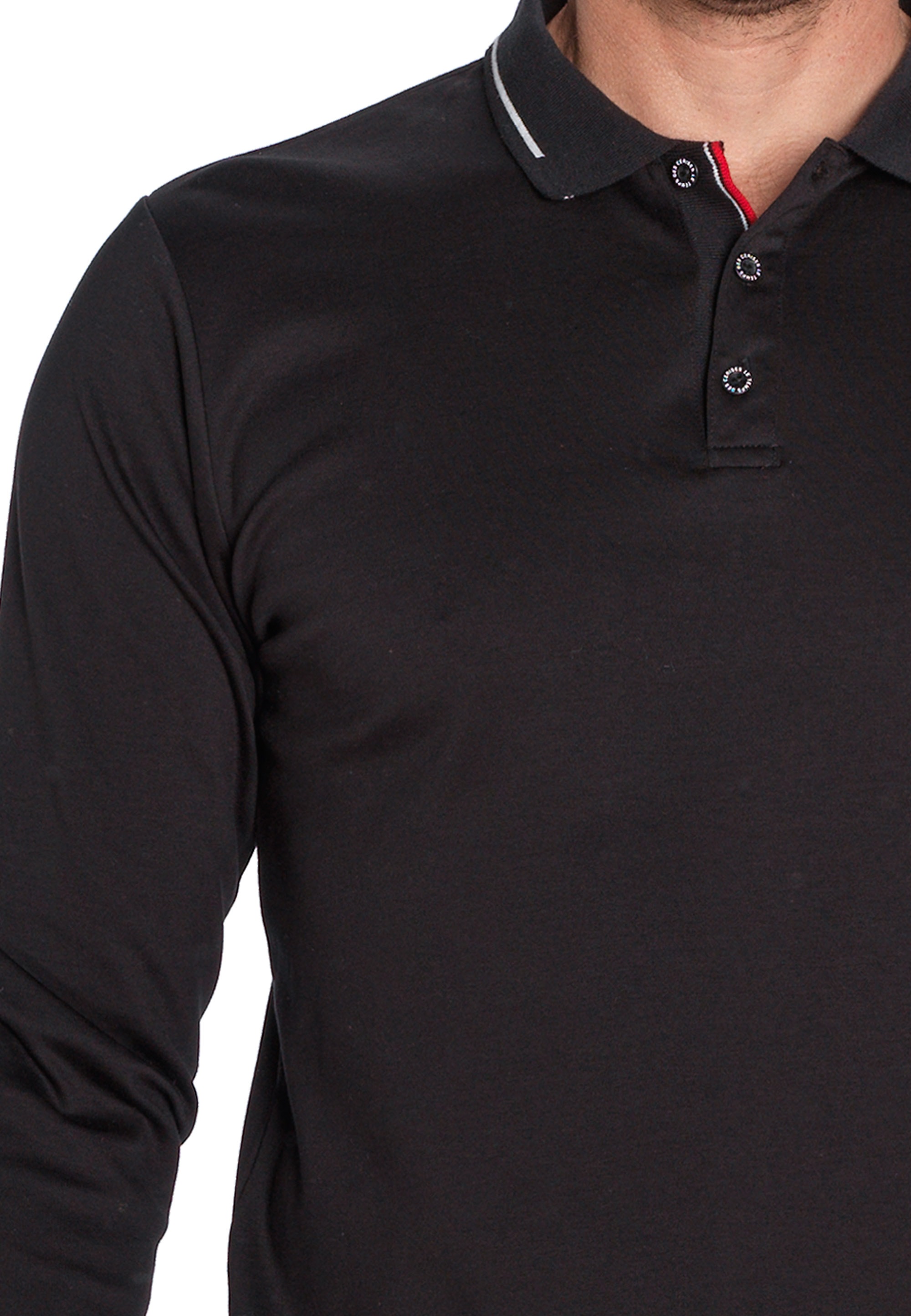 Le Temps Des Cerises Langarmshirt »RONAN«, in klassischem Design