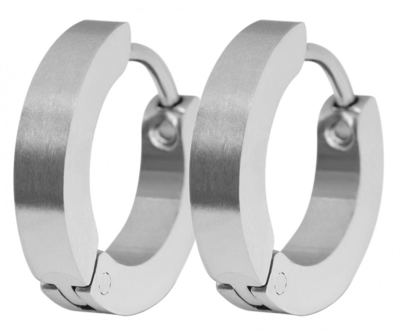 Adelia´s Paar Creolen »Unisex Creolen aus poliertem Edelstahl Ø 9 mm«