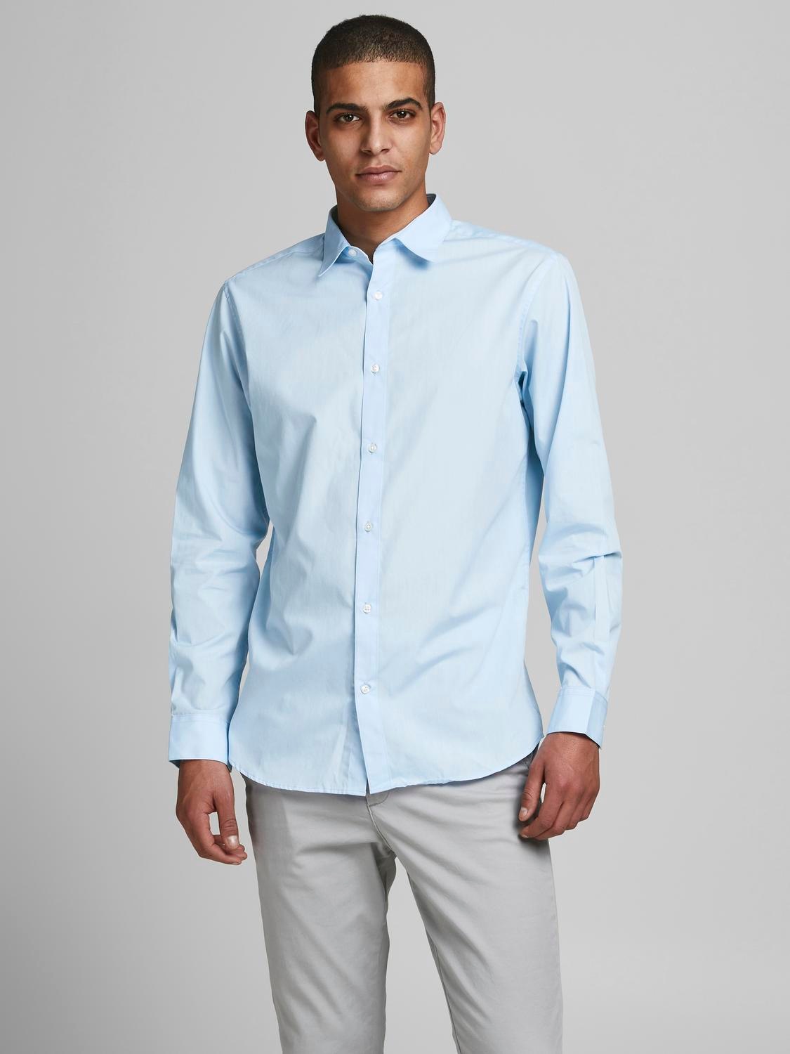 Jack & Jones Langarmhemd »JJJOE SHIRT LS 2 PACK MP«