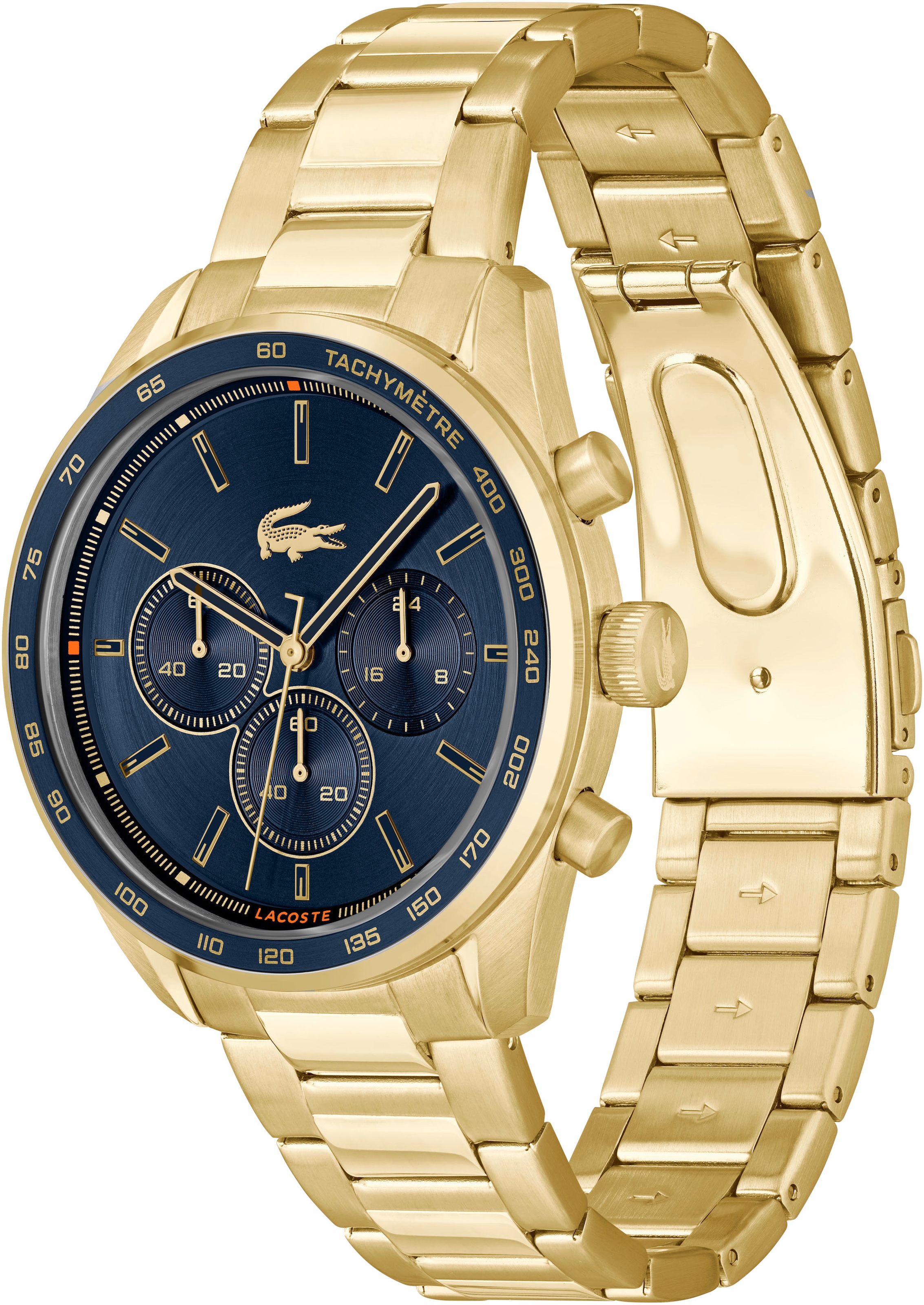 Lacoste Chronograph »BOSTON«, Armbanduhr, Quarzuhr, Herrenuhr, Tag, Stoppfunktion,Edelstahlarmband