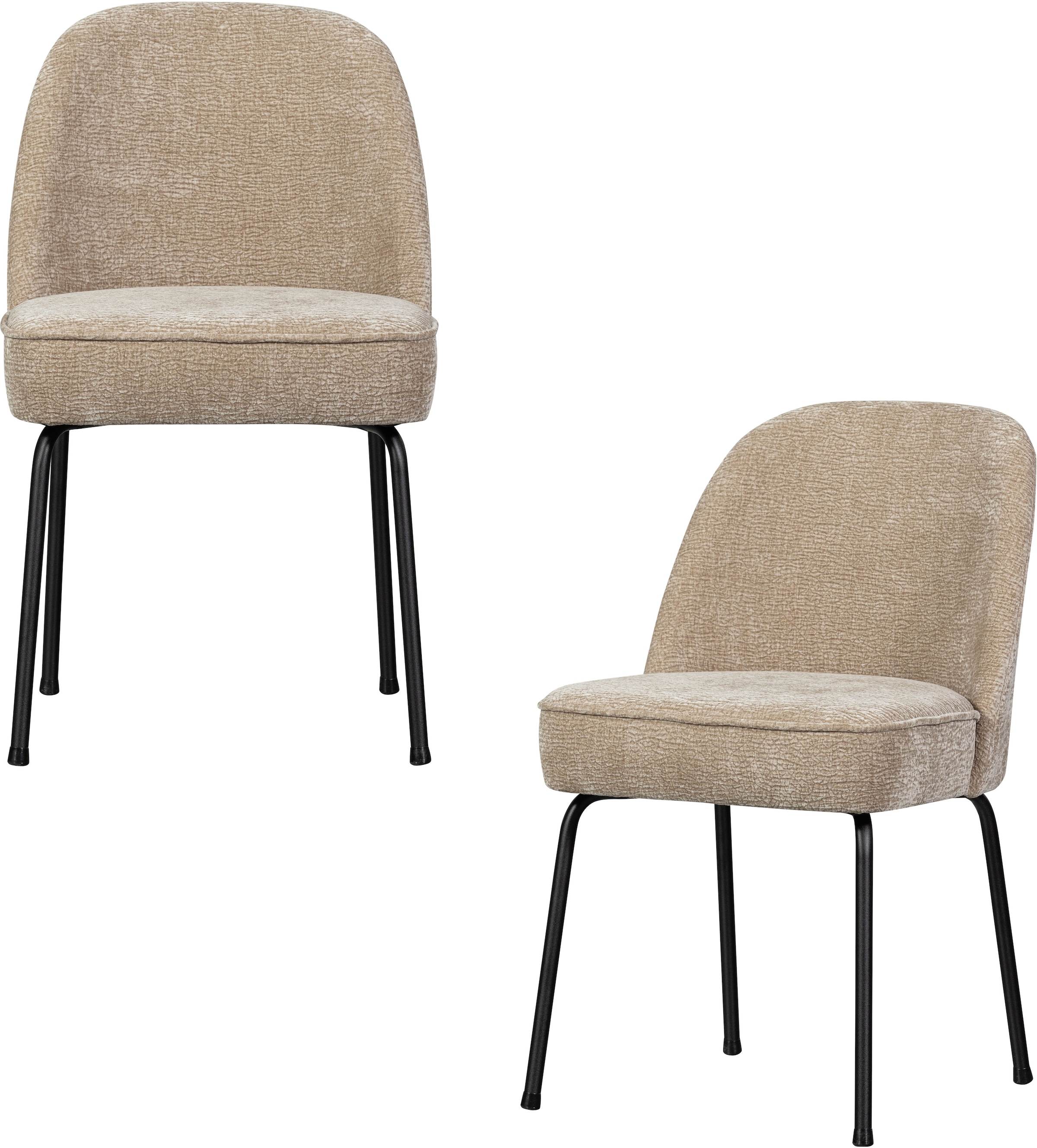 WOOOD Esszimmerstuhl "Vogue mit bezug und 3D-Muster, B 50 x T 57 x H 83 cm (2er-Set)" (Set) 2 Stk.Der WOOOD Vogue Stuhl vereint Komfort, Stoff mit 3D-Effekt & Design.