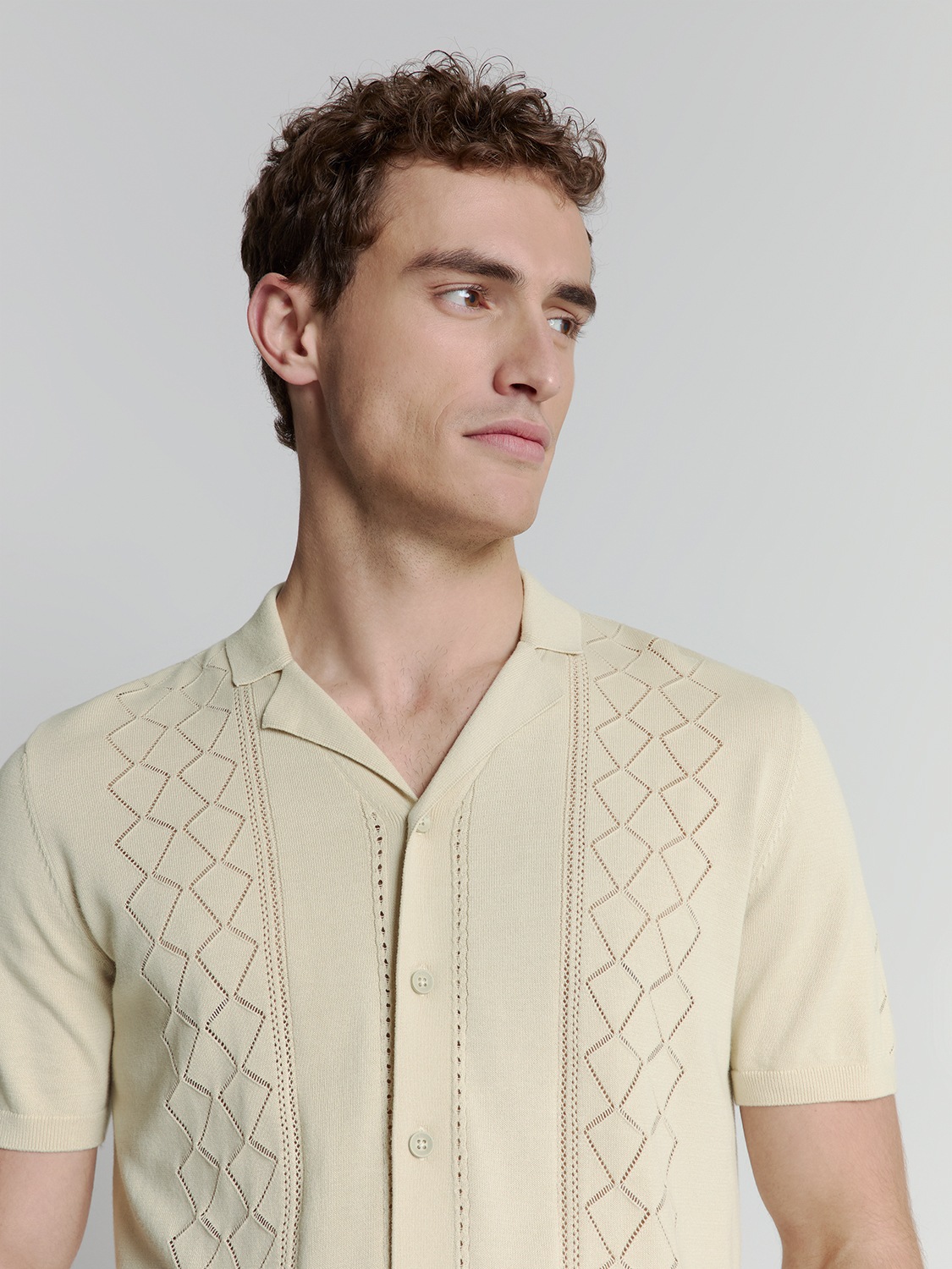NO EXCESS T-Shirt »No Excess Poloshirt mit kurzen Ärmeln«