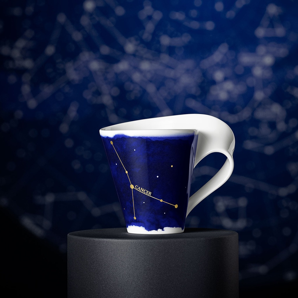 Villeroy & Boch Tasse "Tasse Krebs NewWave Stars 300 ml weiß-blau" günstig online kaufen