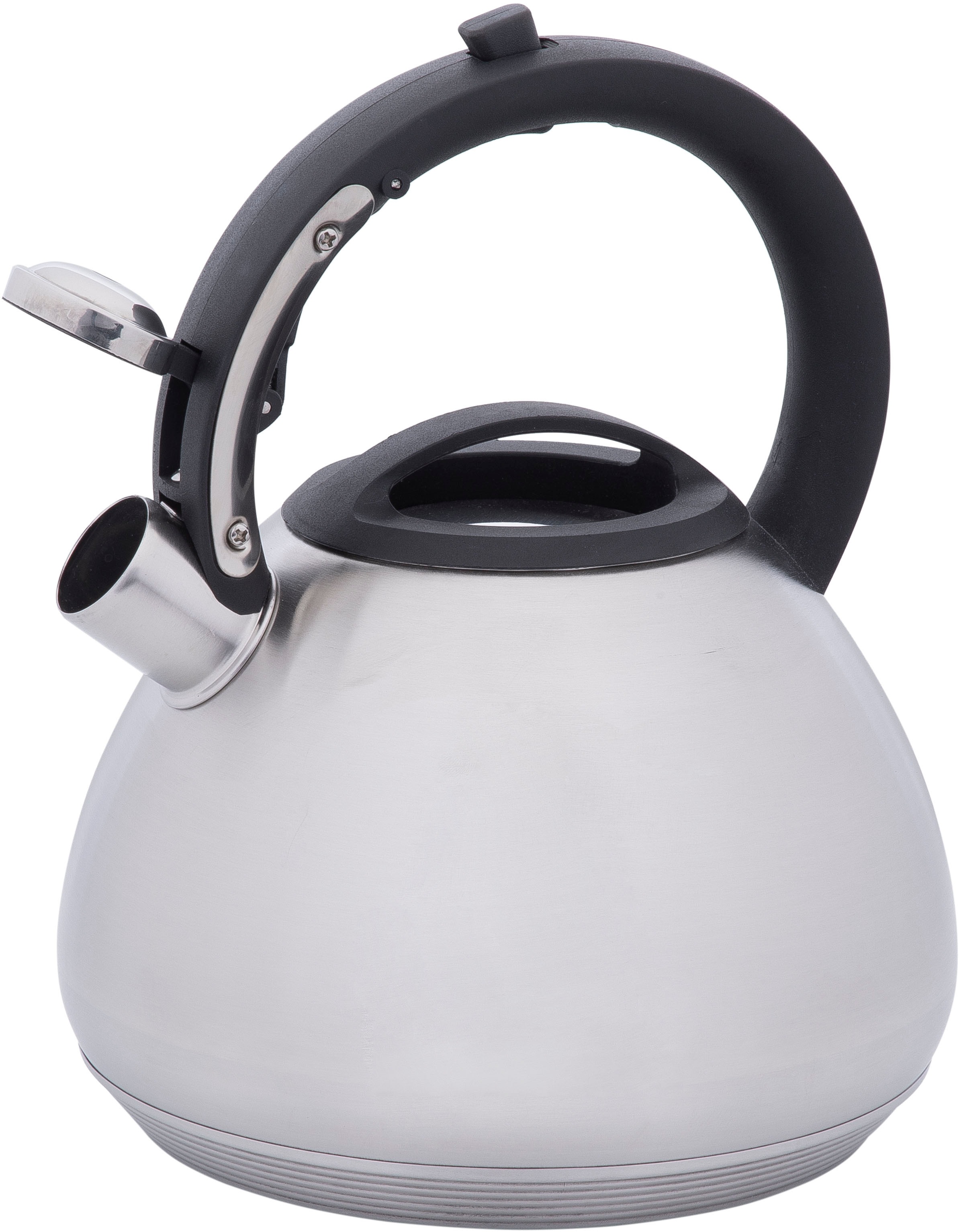 RESTO Kitchenware Wasserkessel »Lyra, Flötenkessel 2,7 l mit wärmespeicherndem Boden im Geschenkkarton«, Edelstahl, (1 tlg.), mit ergonomischem, wärmeableitenden Bakelit-Griff