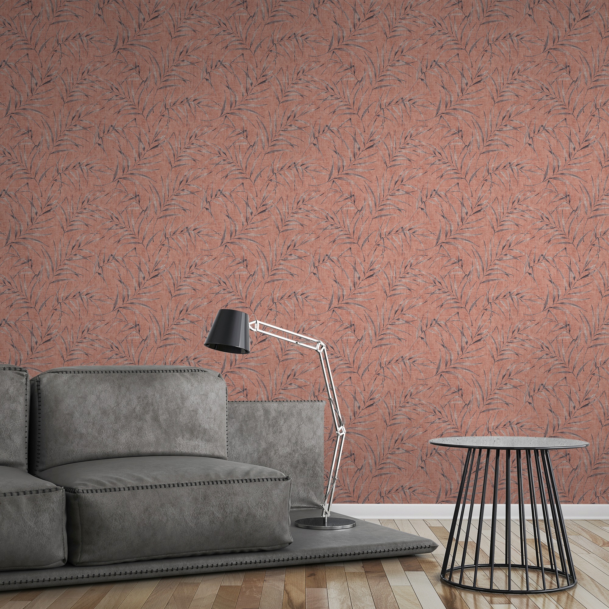 A.S. Création Vliestapete »Greenery mit Palmenprint in Dschungel Optik«, floral-botanisch-Wald, Dschungeltapete Tapete Palmen Tapeten Wohnzimmer Schlafzimmer Küche