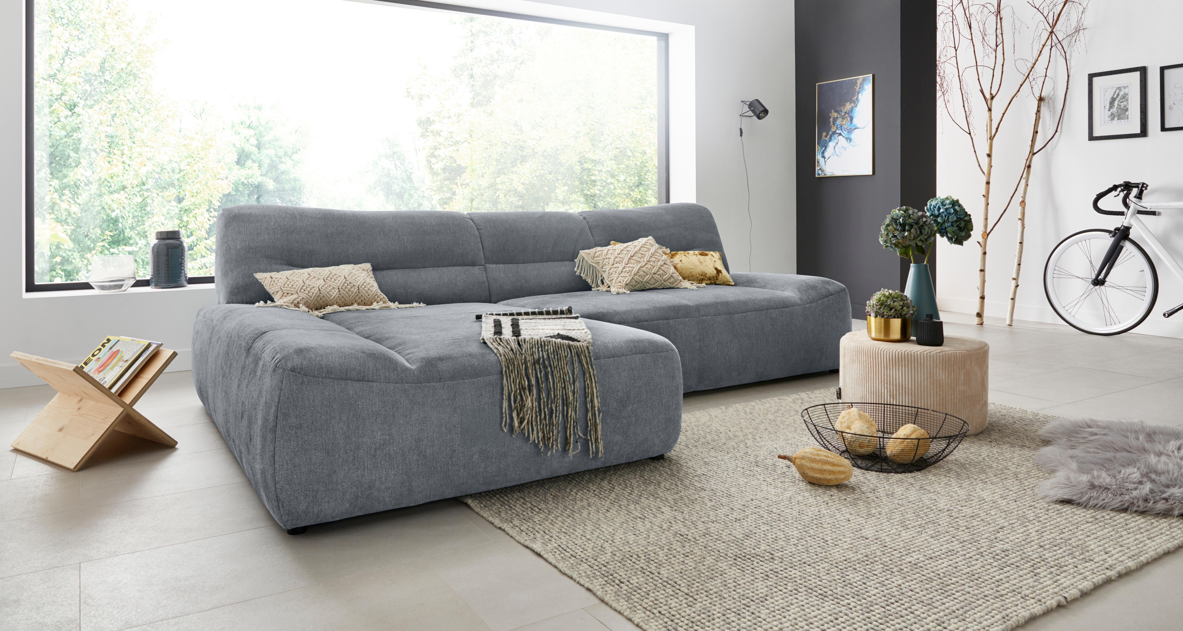 Thumbnail - DOMO collection Ecksofa "Cesena moderne Polsterecke mit flachen Armlehnen, L-Form", fester Sitzkomfort, frei im Raum ste...