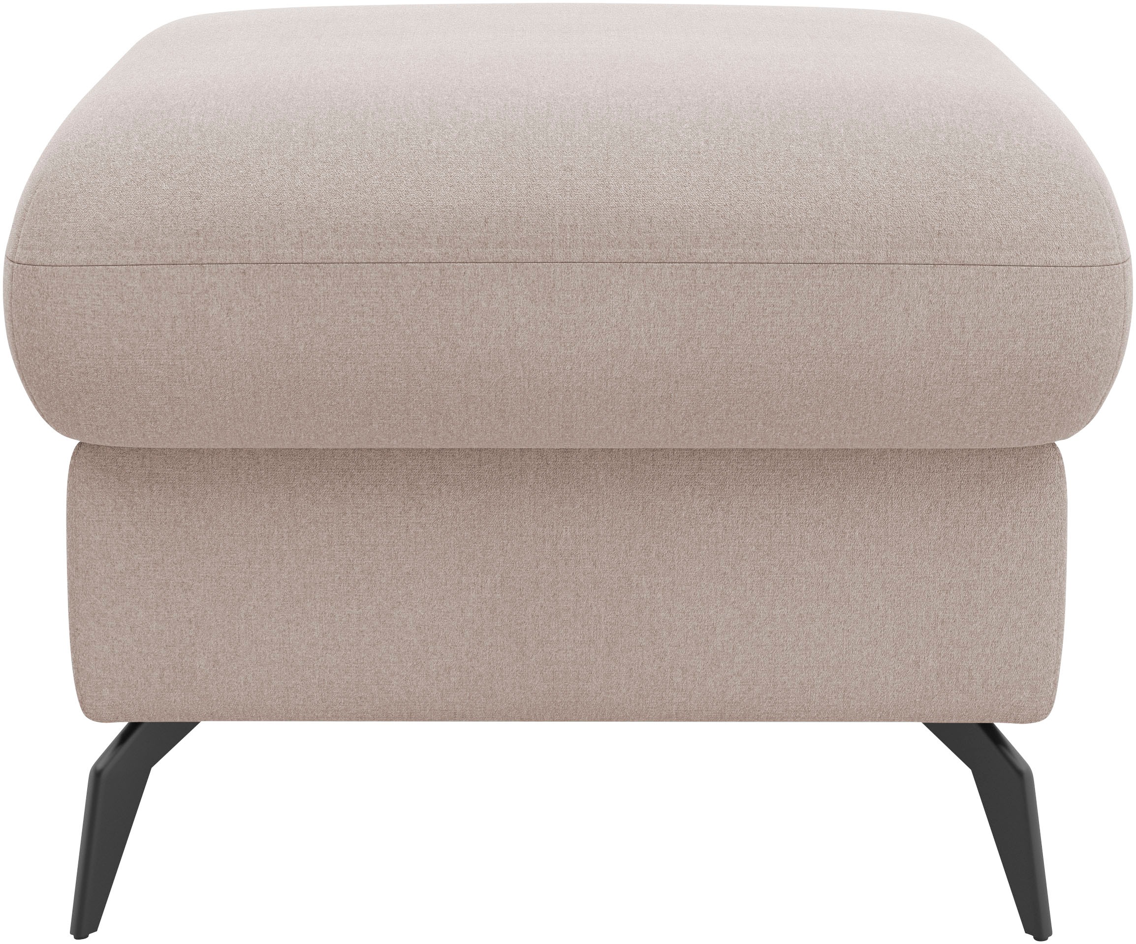 Thumbnail - Home affaire Polsterhocker "Rochelle" 1 Stk. tlg. moderne 15 cm Metallfüße