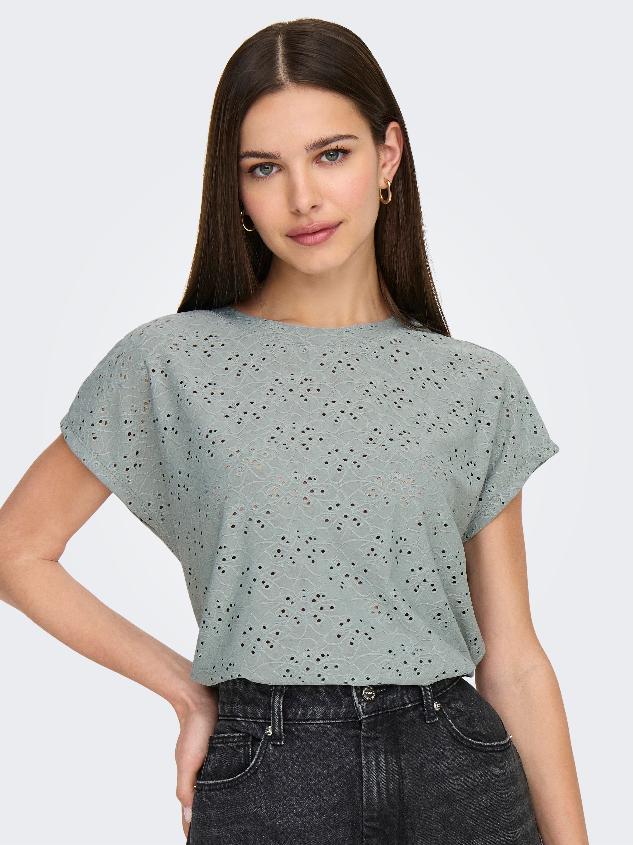 ONLY Kurzarmshirt "ONLSMILLA LIFE S/S TOP JRS NOOS" regular fit, modisch, S günstig online kaufen