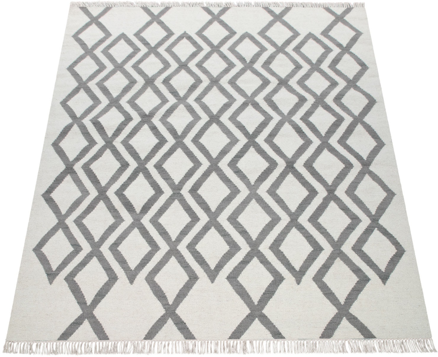 Paco Home Wollteppich "Kenitra 502" rechteckig 12 mm Höhe Flachgewebe, rein günstig online kaufen