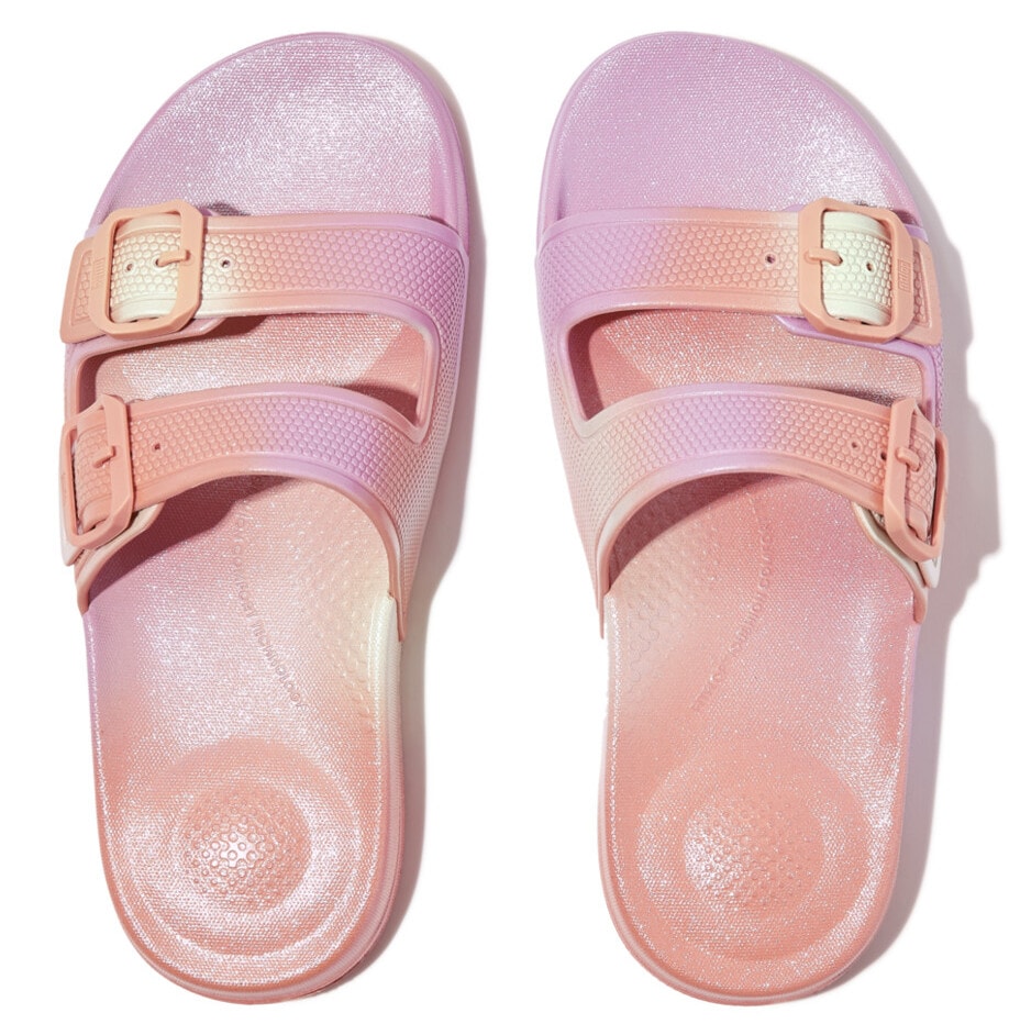 Fitflop Pantolette "IQUSHION IRIDESCENT TWO", Sommerschuh, Schlappen mit zw günstig online kaufen