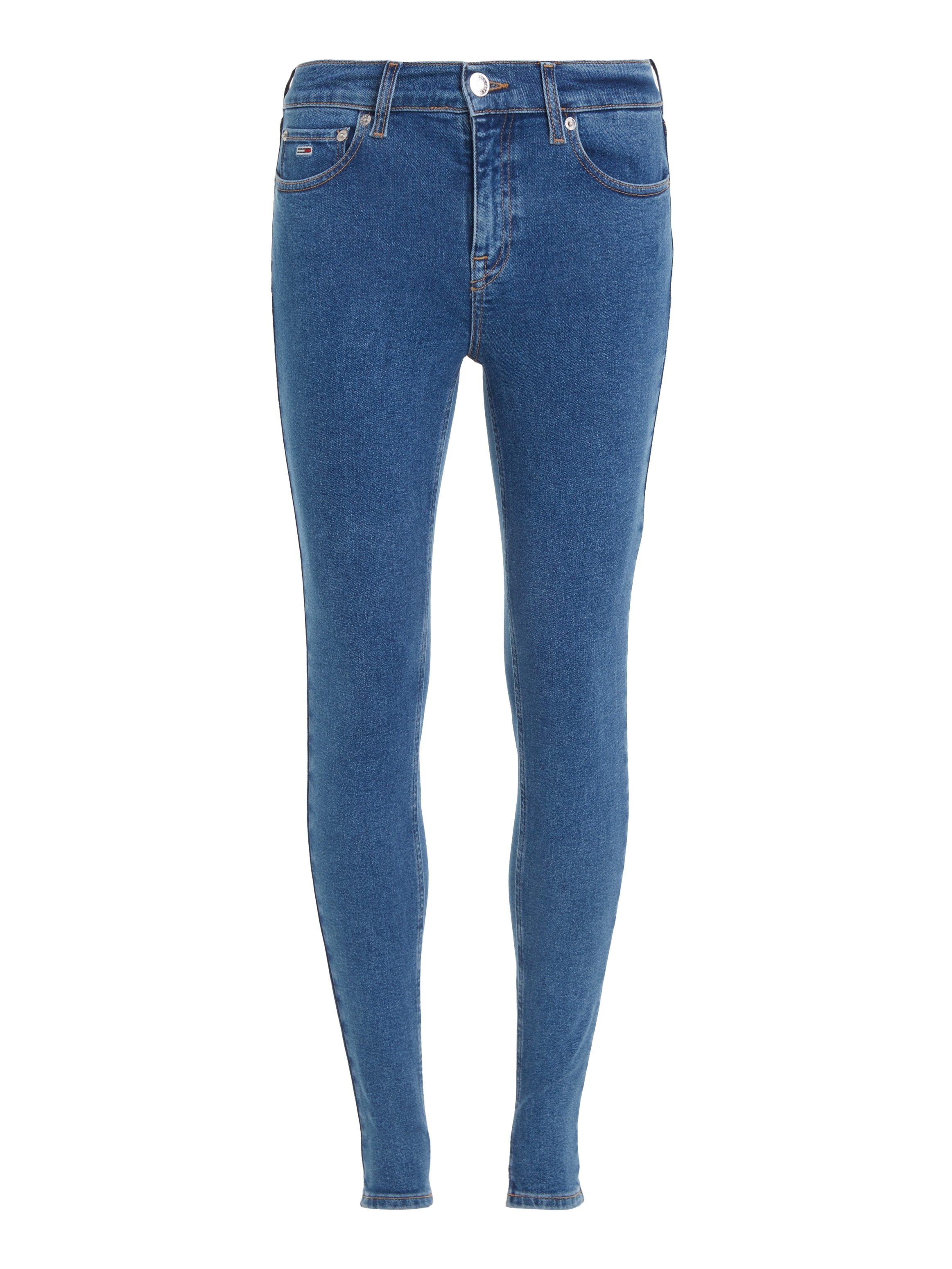 Jeans für | Bequeme »Nora«, Jeans mit Tommy BAUR Ledermarkenlabel kaufen