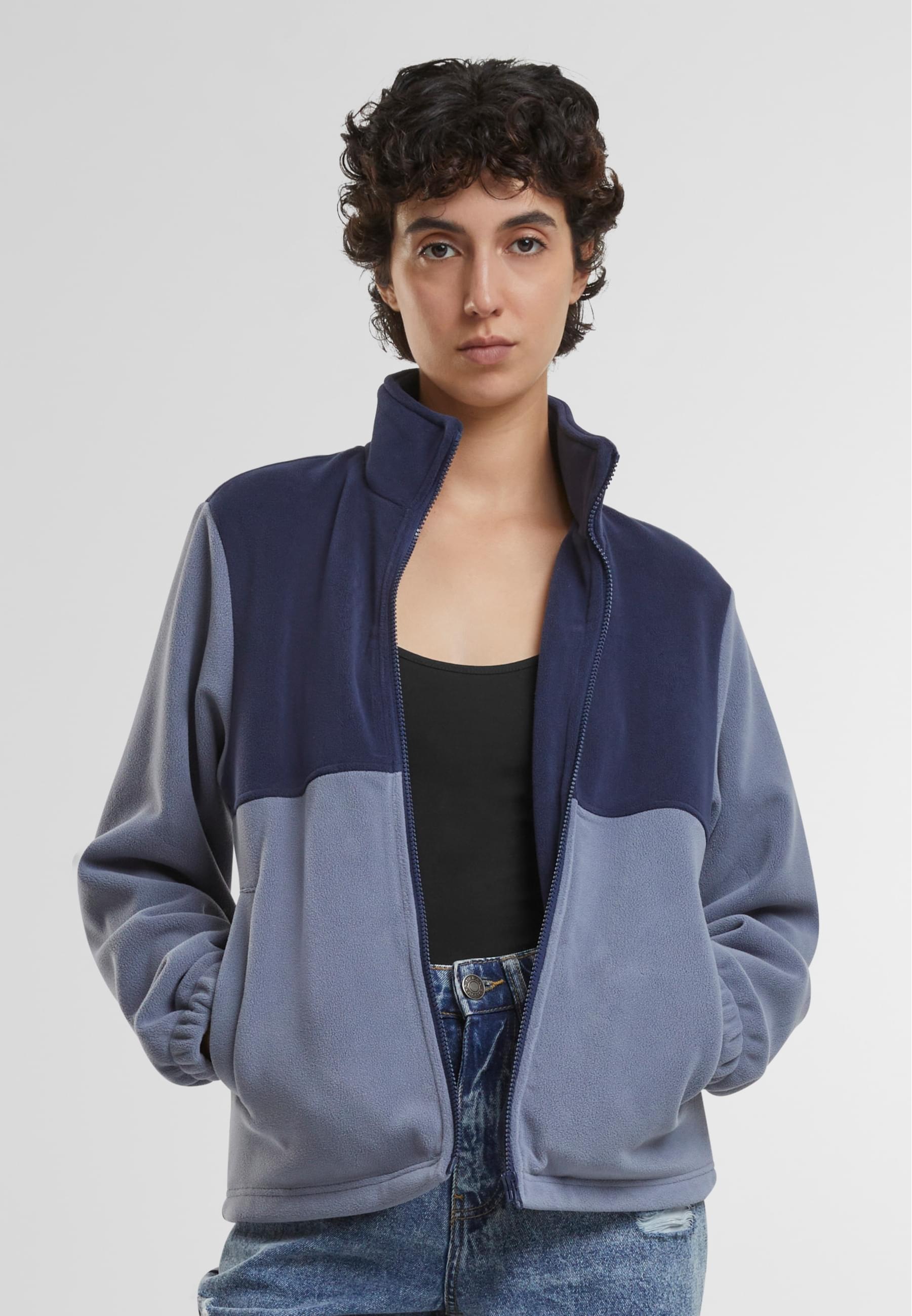 URBAN CLASSICS Allwetterjacke »Urban Classics Ladies Double Polarfleece Jacket«, (1 St.), ohne Kapuze