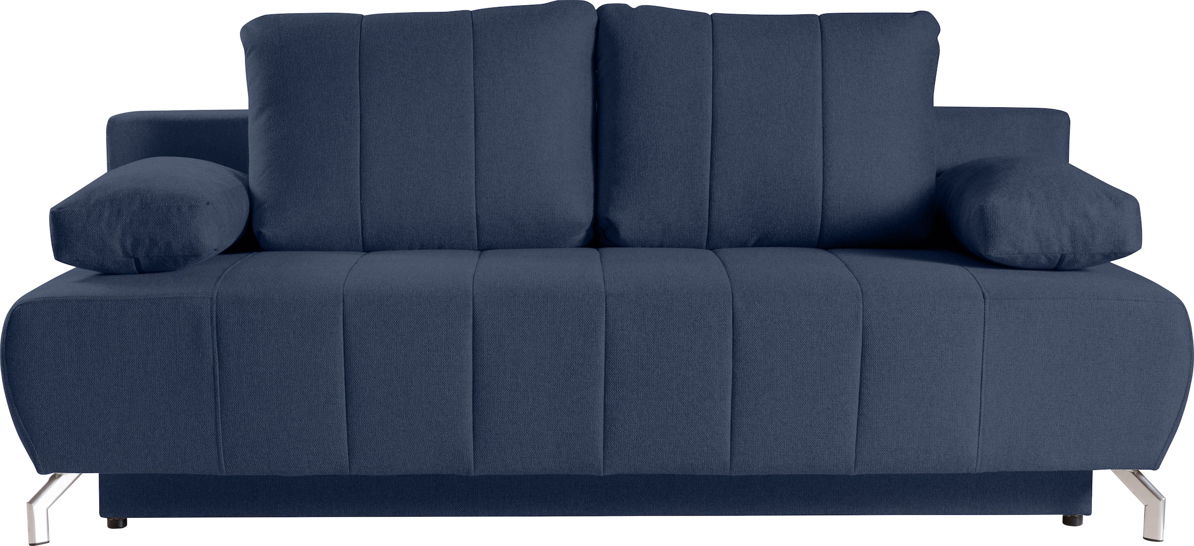 WERK2 Schlafsofa "Troya", 2-Sitzer Sofa und Schlafcouch mit Federkern & Bettkasten