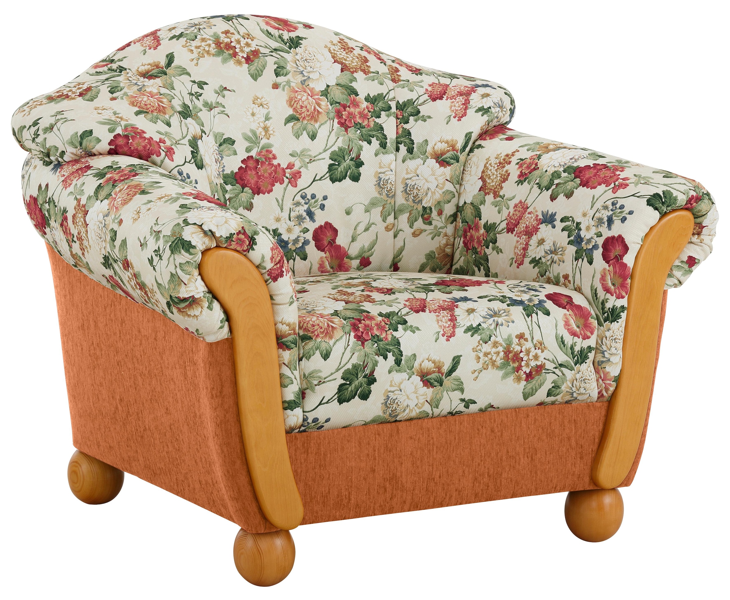 Home affaire Sessel "Milano, bequemer Loungesessel im Landhaus-Stil" günstig online kaufen