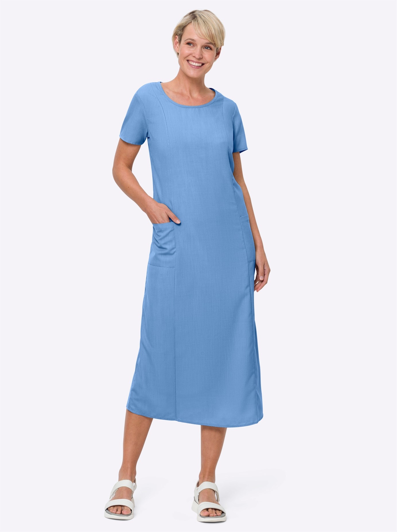 Classic Basics A-Linien-Kleid "Kleid" aufgesetzte Taschen günstig online kaufen