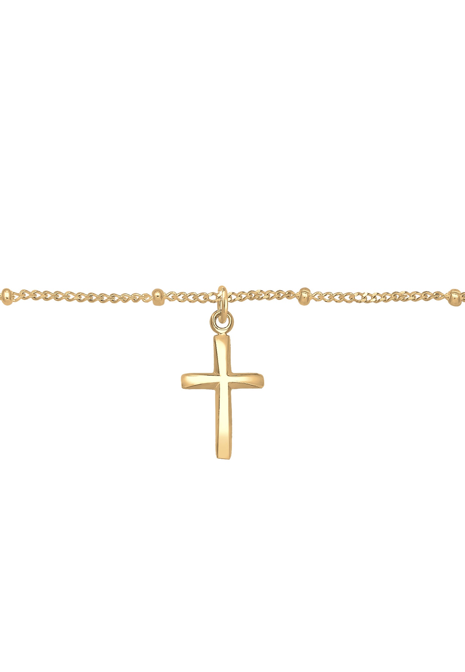 Elli Collier »Choker Kugelkette Kreuz Glaube 925 Silber«