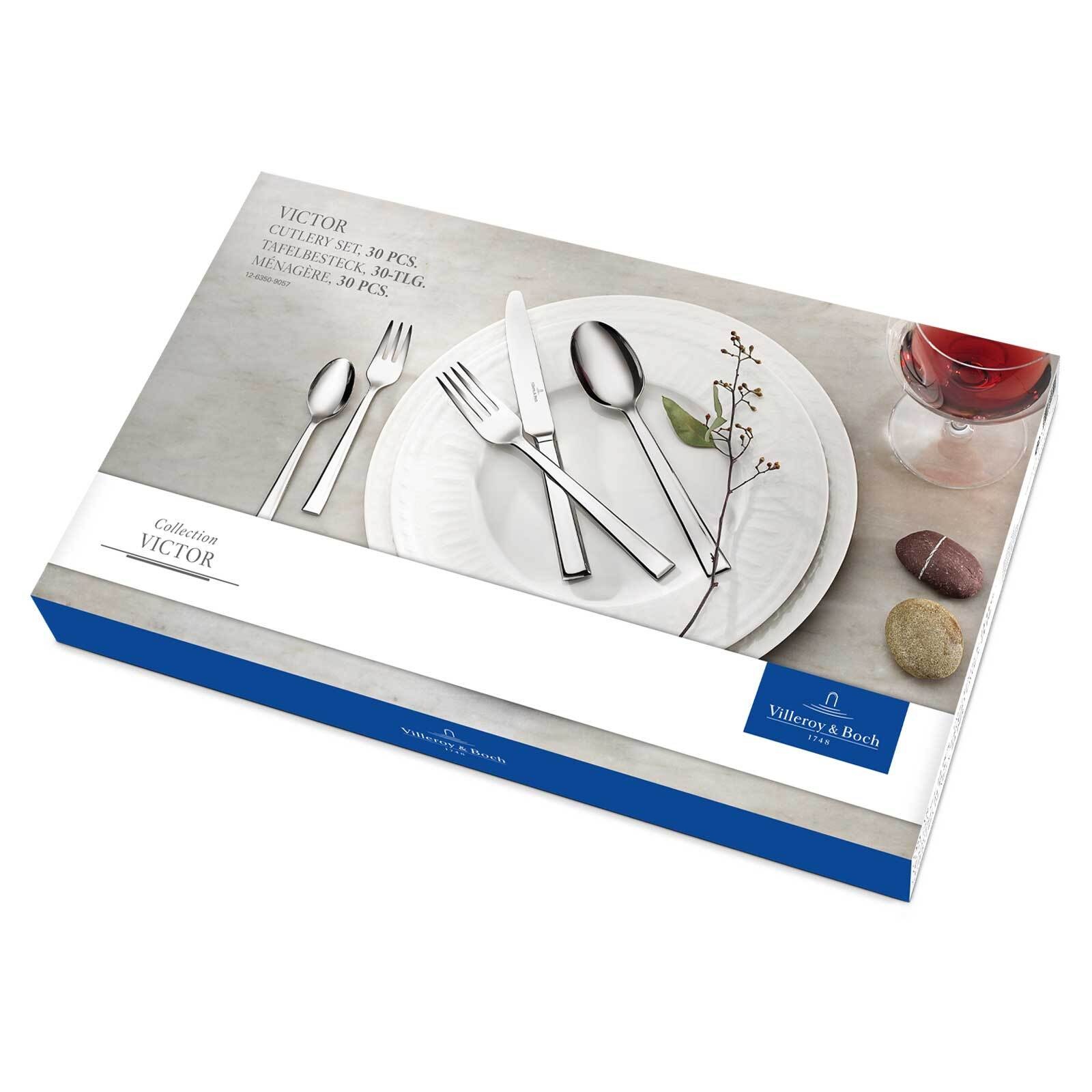 Villeroy & Boch Besteck-Set "Tafelbesteck Victor 30er Set silber" günstig online kaufen