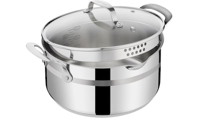 Tefal Topf-Set »Nordica«, Edelstahl, (6 tlg.), mit Deckel, nordisches  Design, Ausgießer, Doppelgriff, Induktion kaufen | BAUR