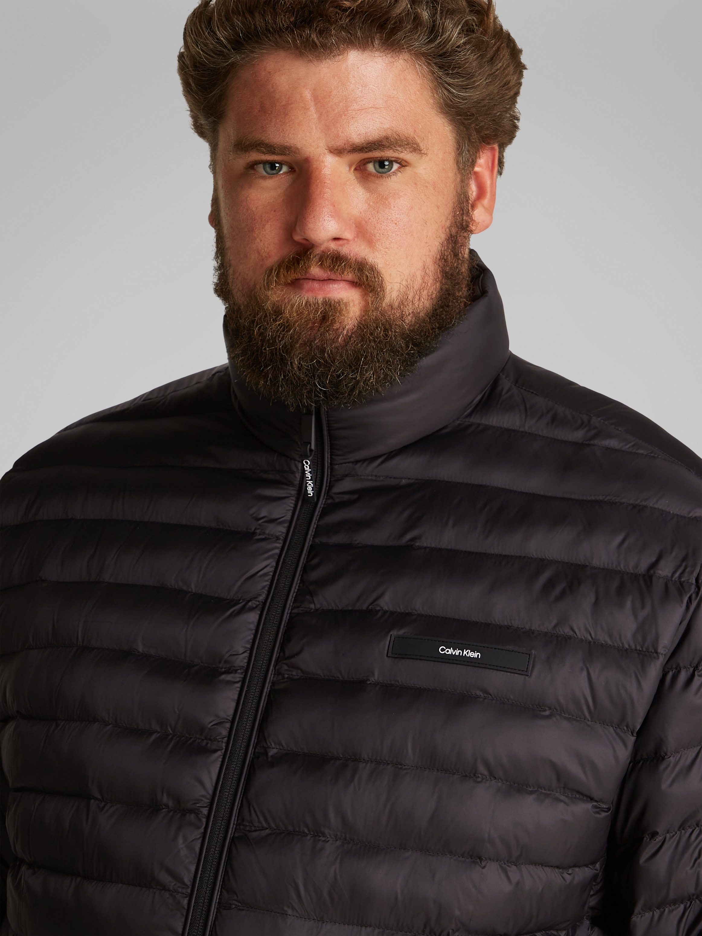 Calvin Klein Big&Tall Steppjacke »BT_LW QUILT JACKET«, in Großen Größen mit Logopatch