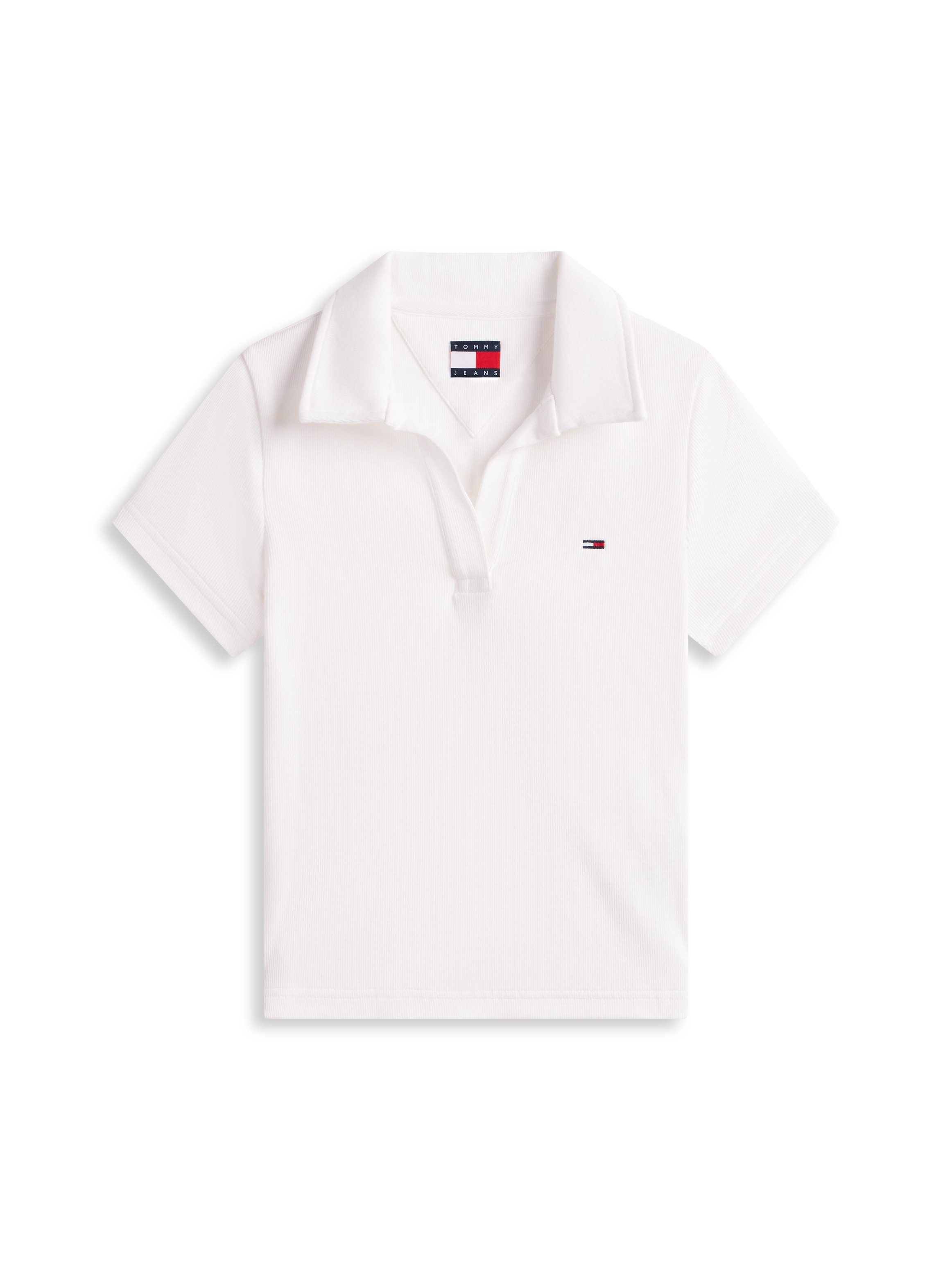 Tommy Jeans Poloshirt »TJW SLIM SH RIB POLO« mit gerippter Struktur