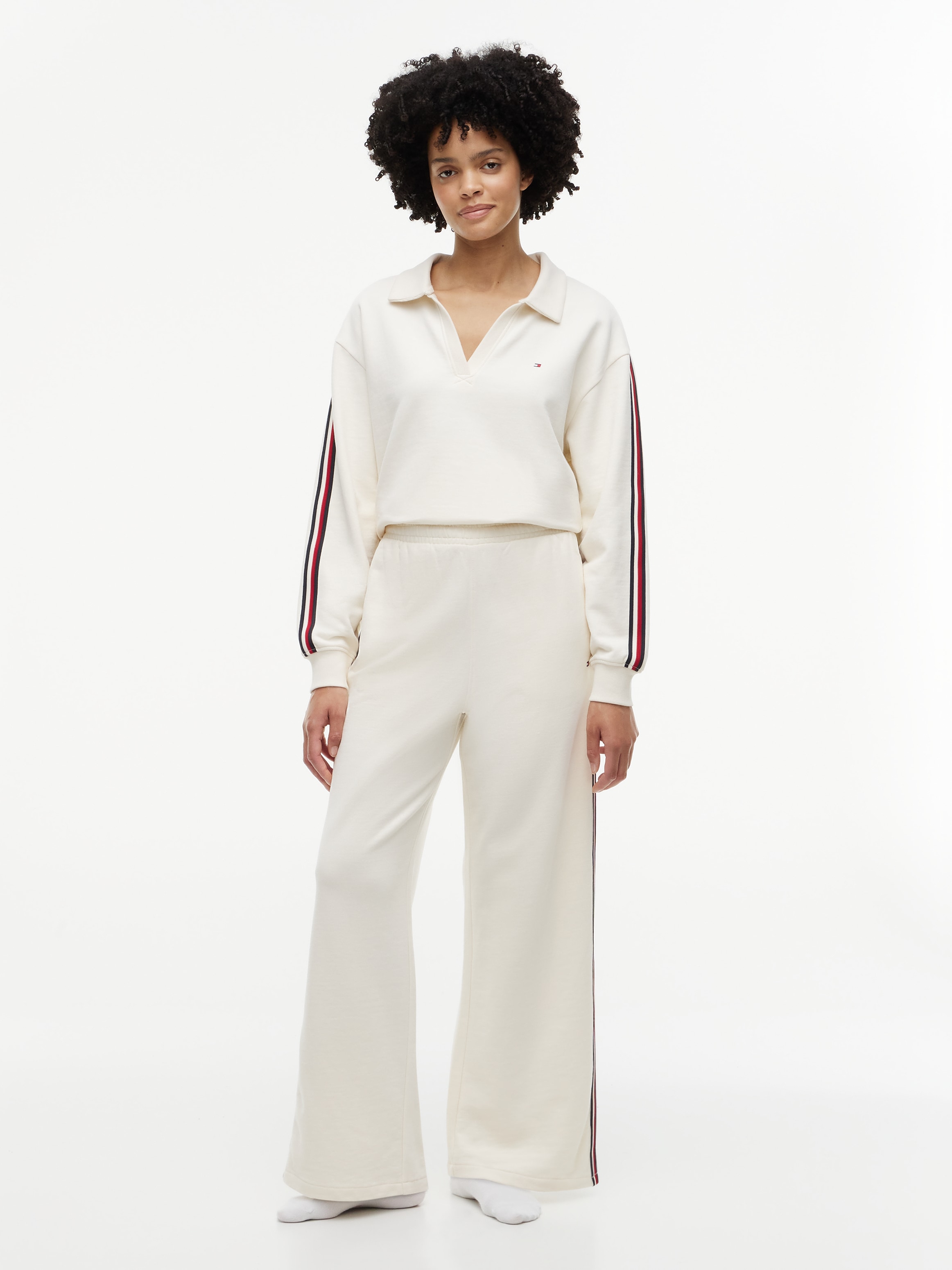 Tommy Hilfiger Underwear Jogginghose »WIDE LEG JOGGER«  Global Stripe seitlich, mit weitem Bein