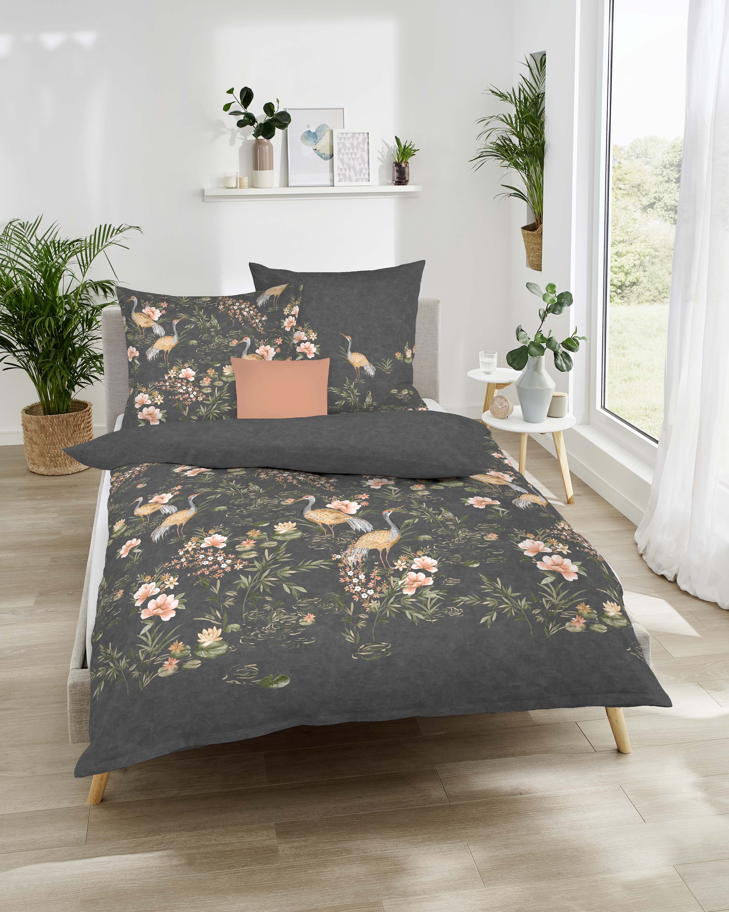 Kaeppel Bettwäsche "Pagode" 2 Stk. tlg. Mit Blumen günstig online kaufen