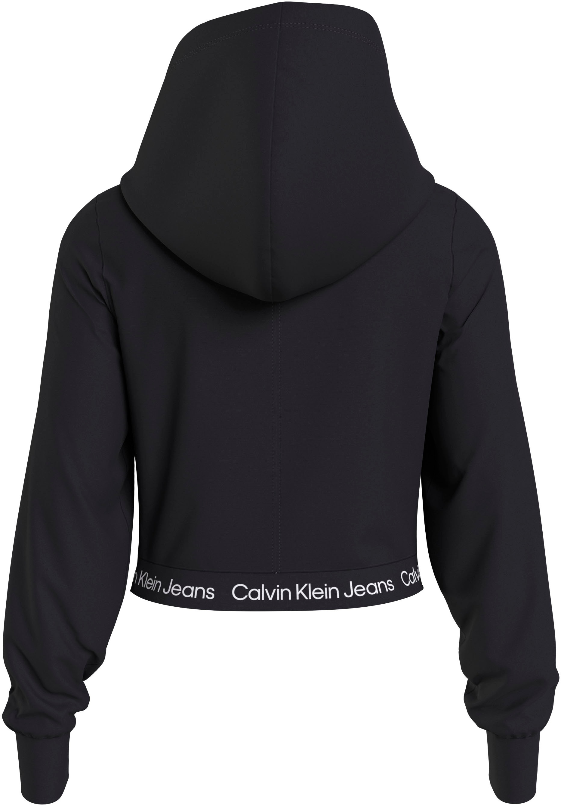 Calvin KLEIN Džinsai Marškinėliai su gobtuvu »TAPE MILANO Bliuzonas su Logoschriftzug