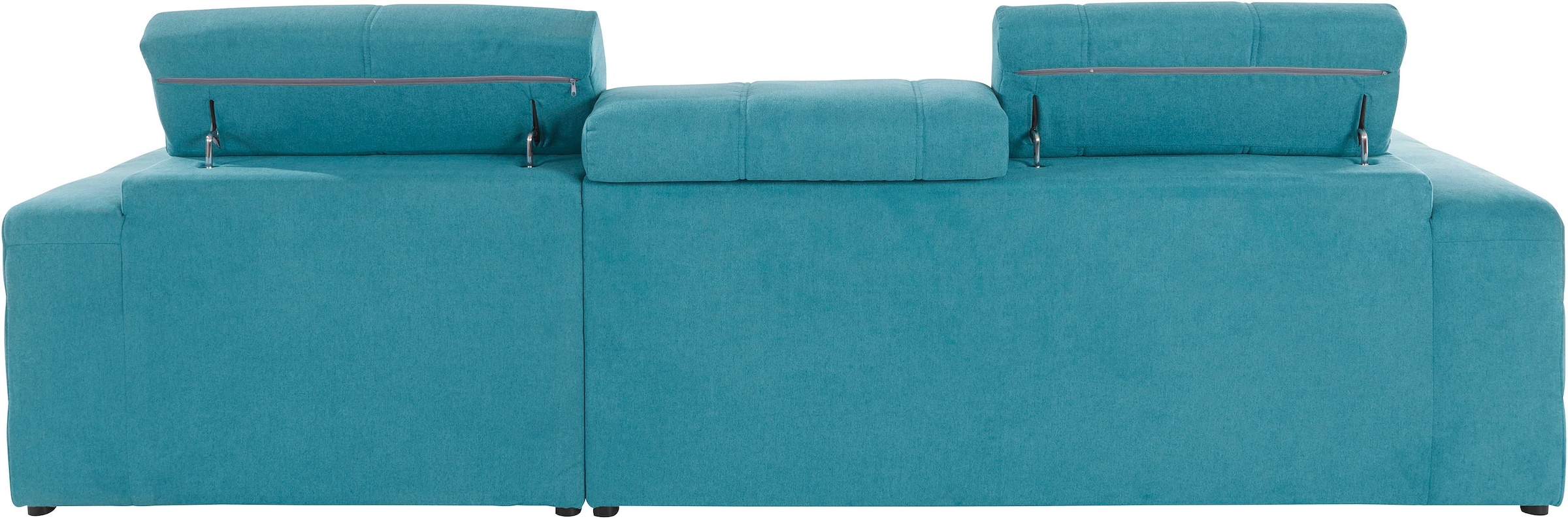 DOMO collection Ecksofa »Brandon große Ausführung B/T/H: 289/177/80 cm, auch in Leder und Cord«, mit Kopfteilverstellung, wahlweise Sitztiefenverstellung, L-Form