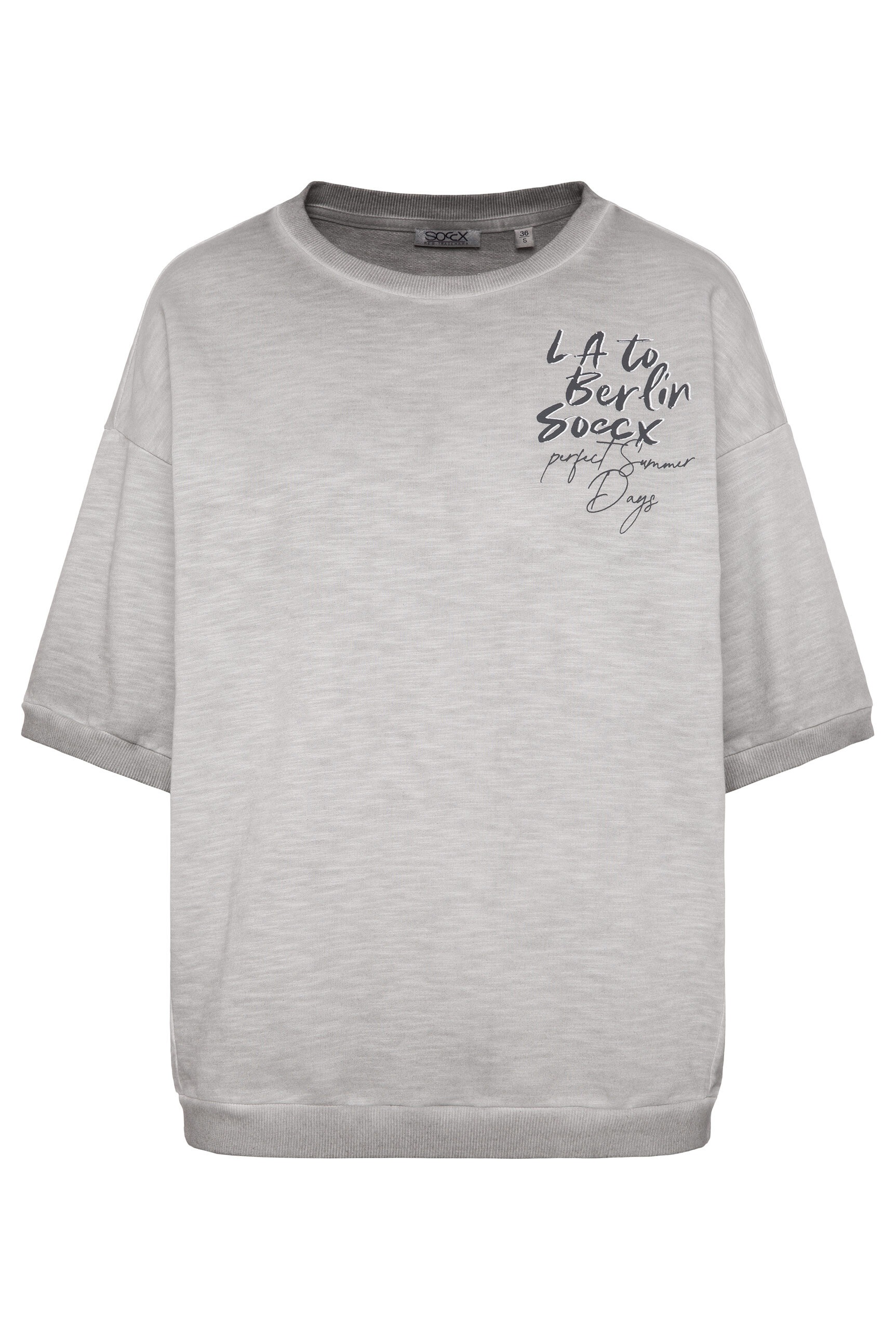 SOCCX Sweater, mit nach vorn gedrehten Seitennähten günstig online kaufen