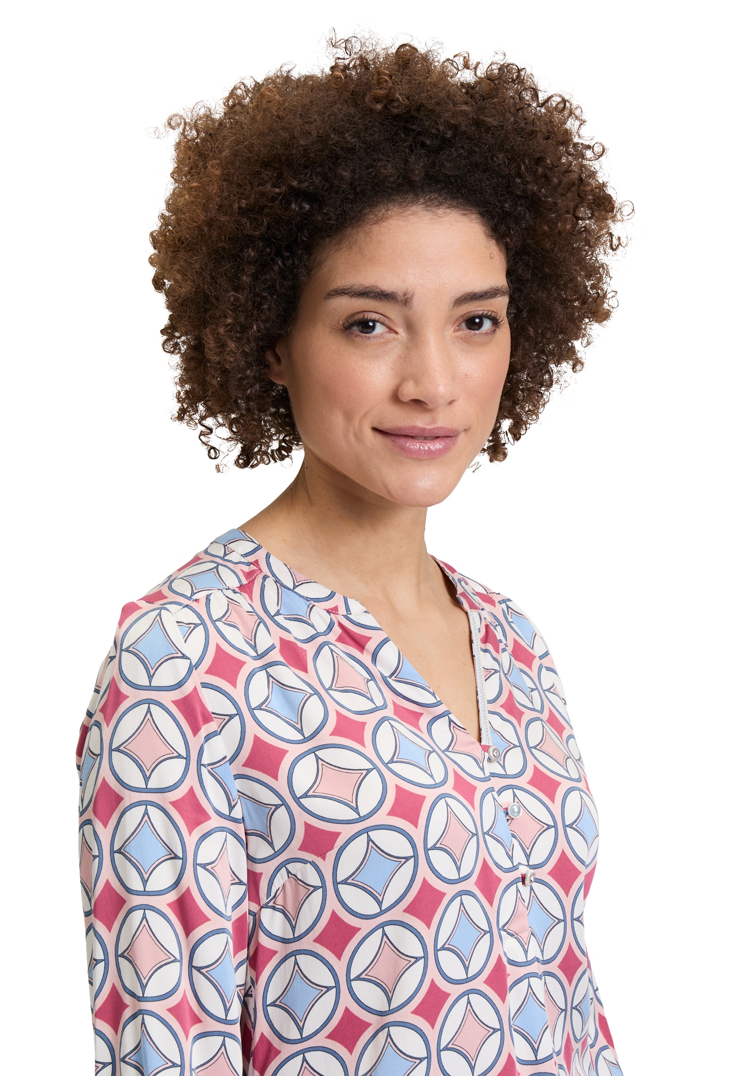 Cartoon Schlupfbluse »Cartoon Damen Casual-Bluse mit Knöpfen«