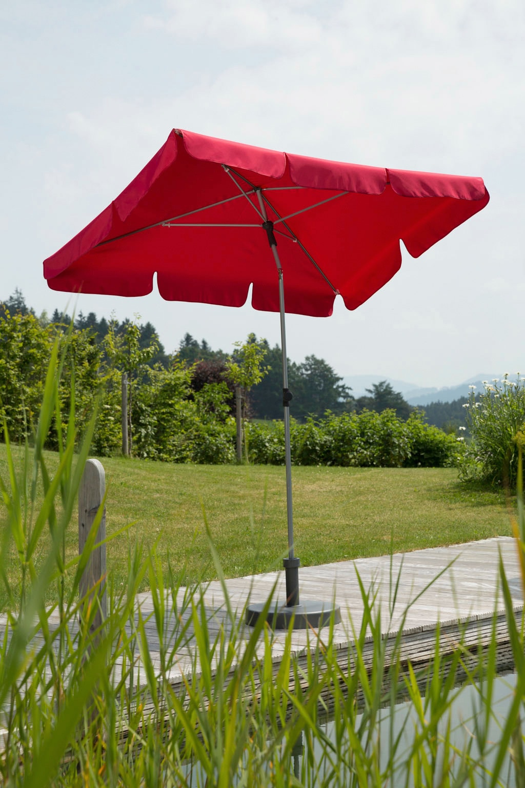 Schneider Schirme Rechteckschirm »Locarno«, abknickbar, ohne Schirmständer