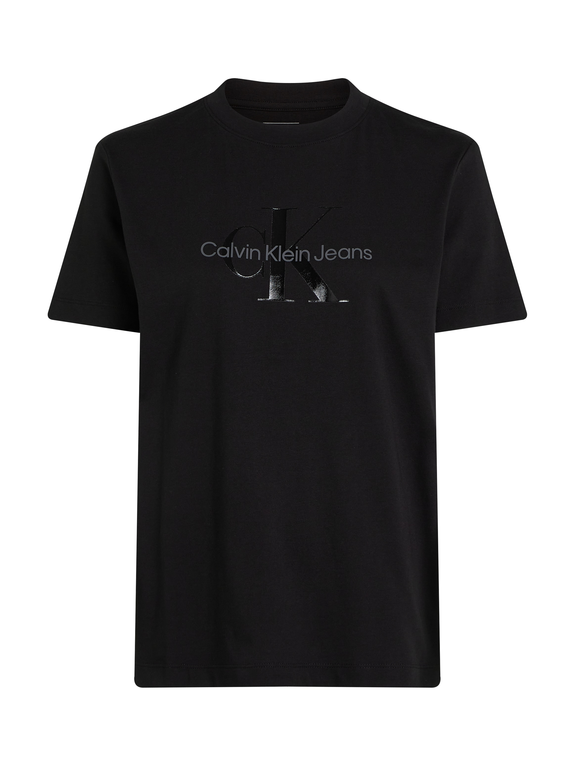 Calvin Klein Jeans Plus T-Shirt "PLUS GLOSSY MONOLOGO REGULAR TEE", mit glä günstig online kaufen