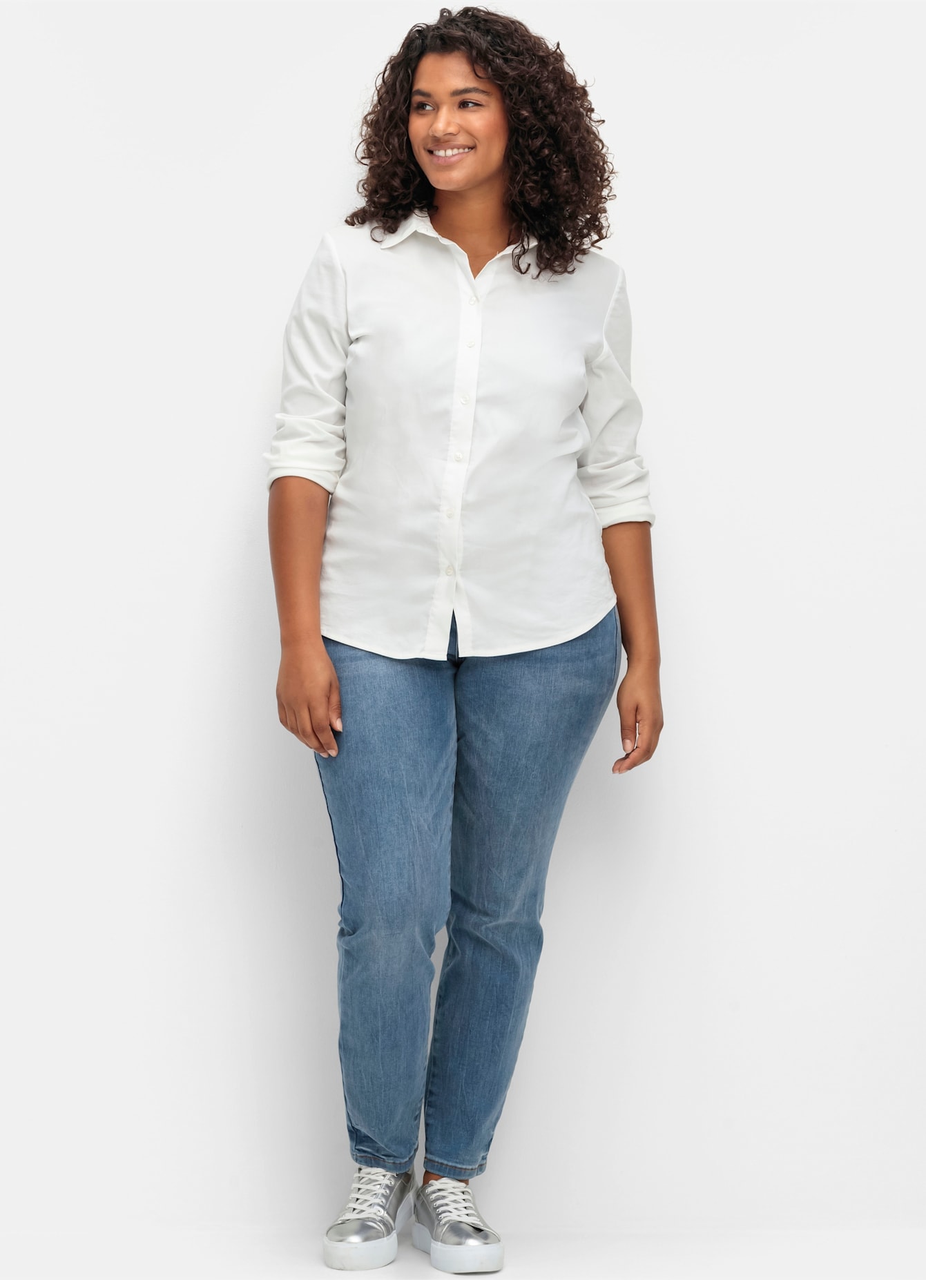 Sheego Stretch-Jeans 1 Stk. tlg. günstig online kaufen