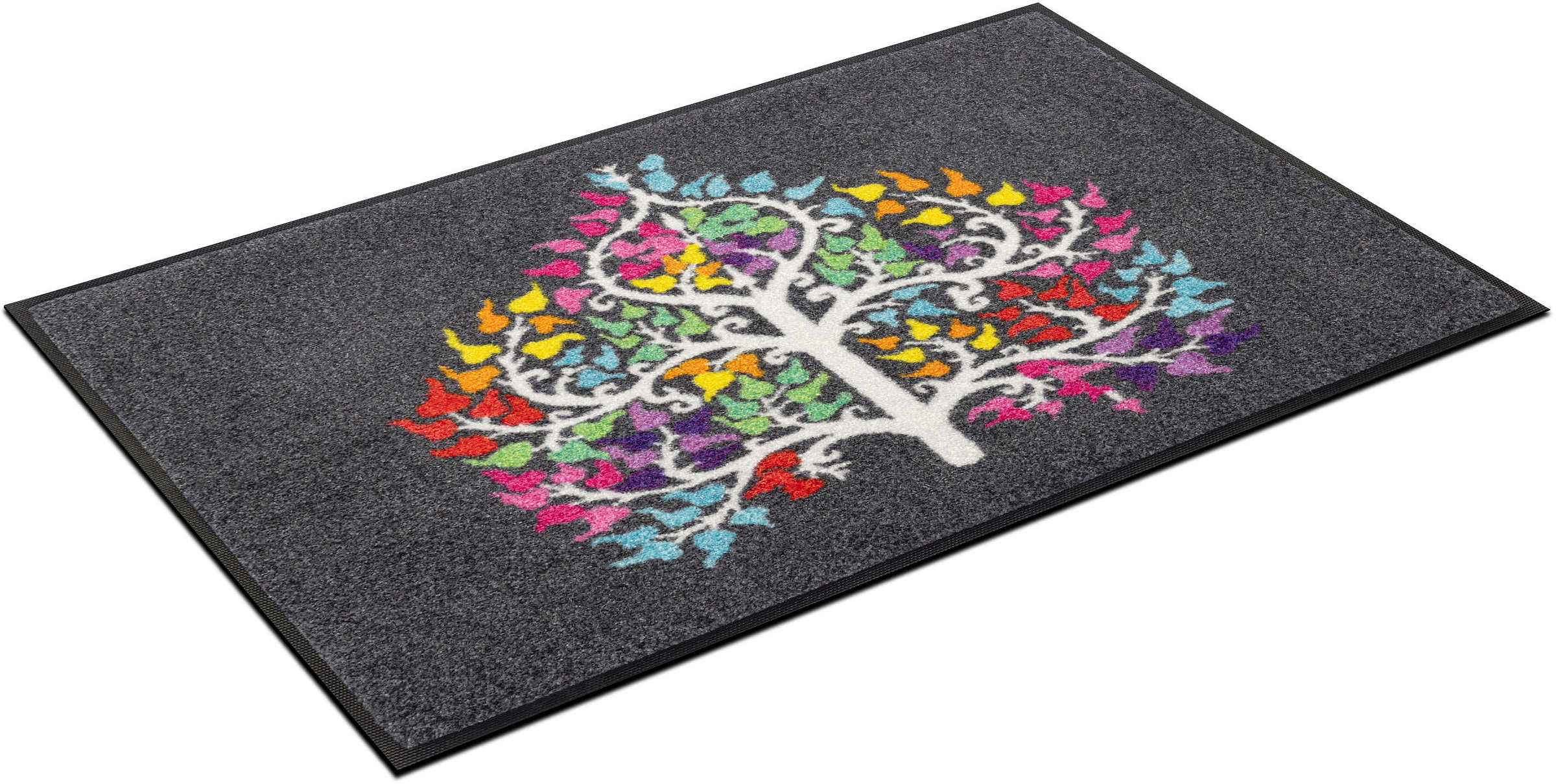 wash+dry by Kleen-Tex Fußmatte »Tree Heart«, rechteckig, 7 mm Höhe