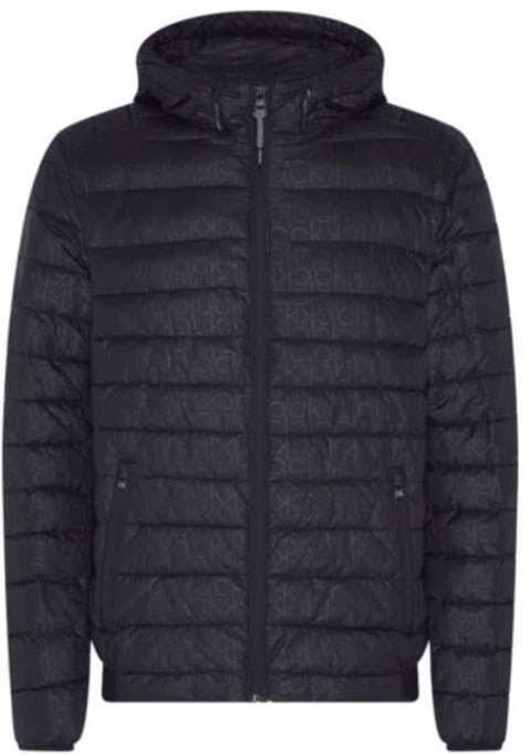 calvin klein nylon hooded jacket