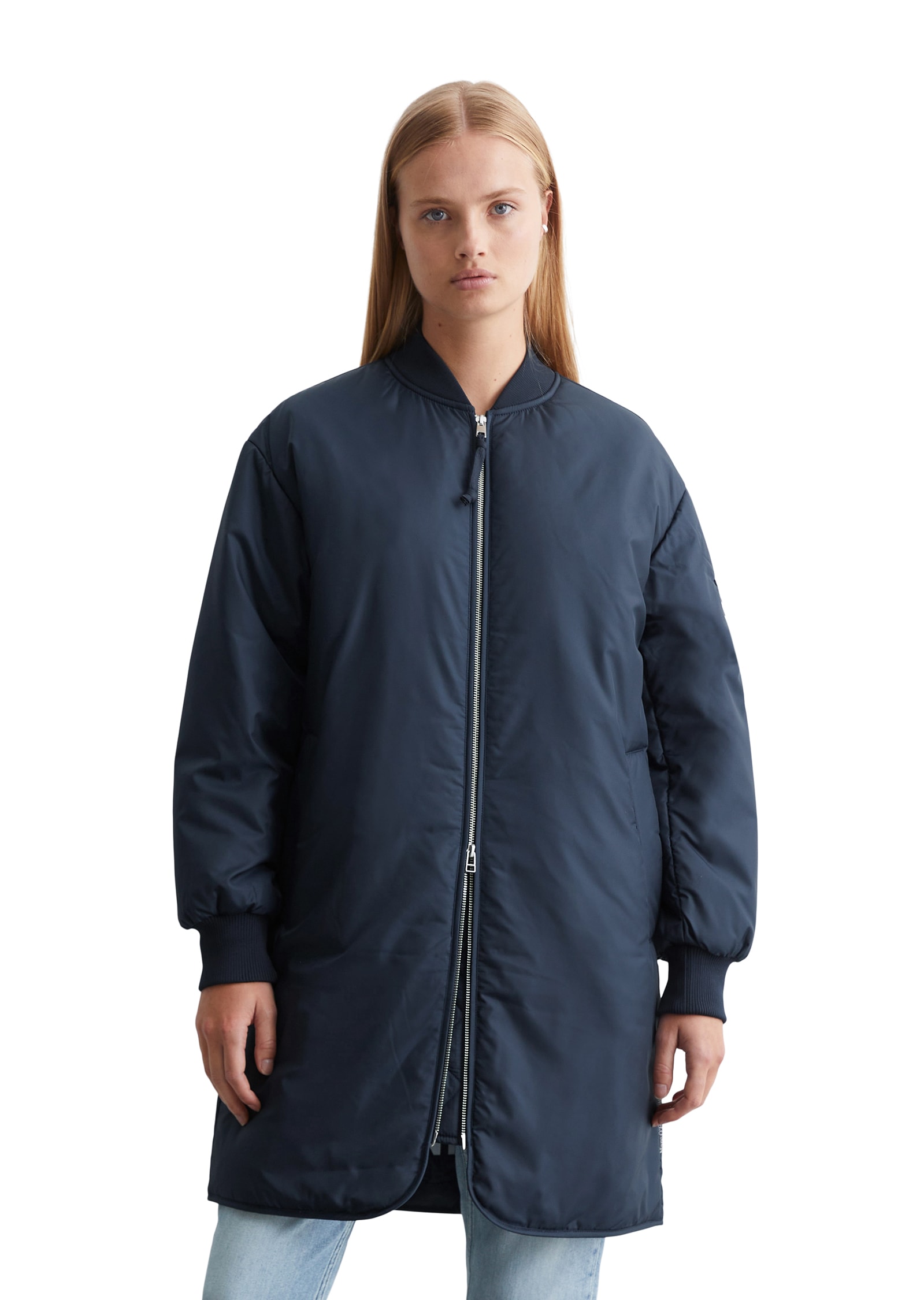 Marc OPolo DENIM Kurzmantel im Long-Bomber-Look günstig online kaufen